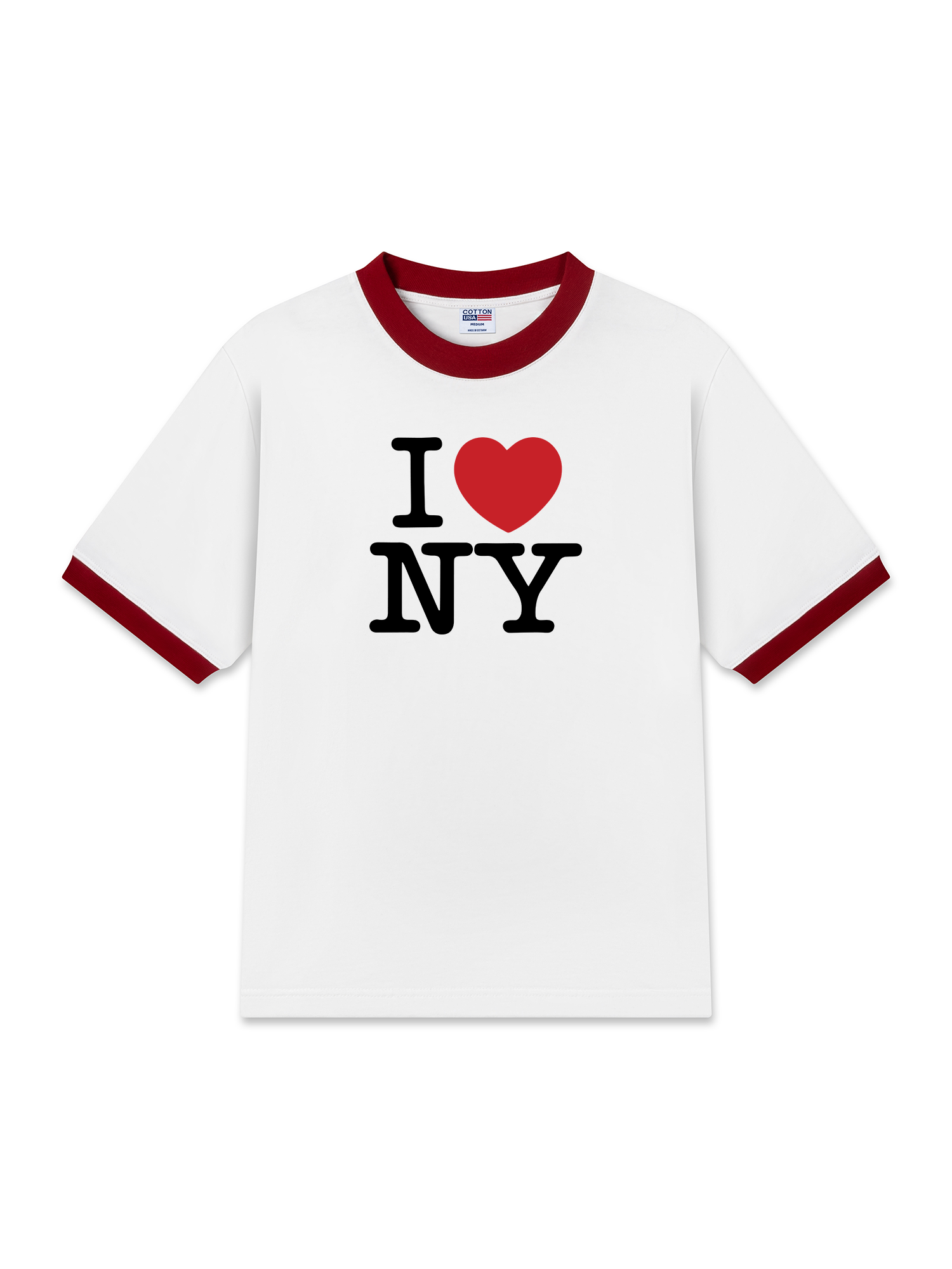 Áo Thun Ringer Relaxed Fit City I love NY