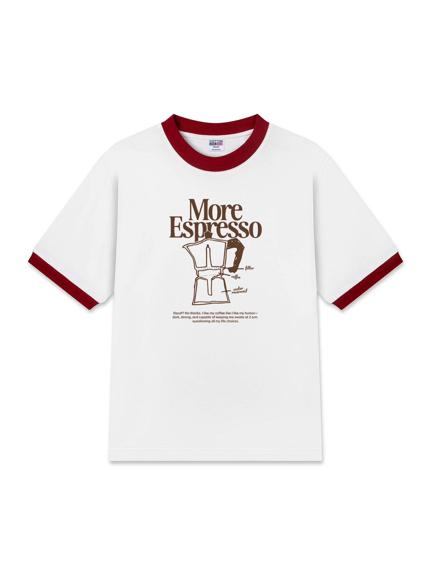 Áo Thun Ringer Relaxed Fit More Espresso