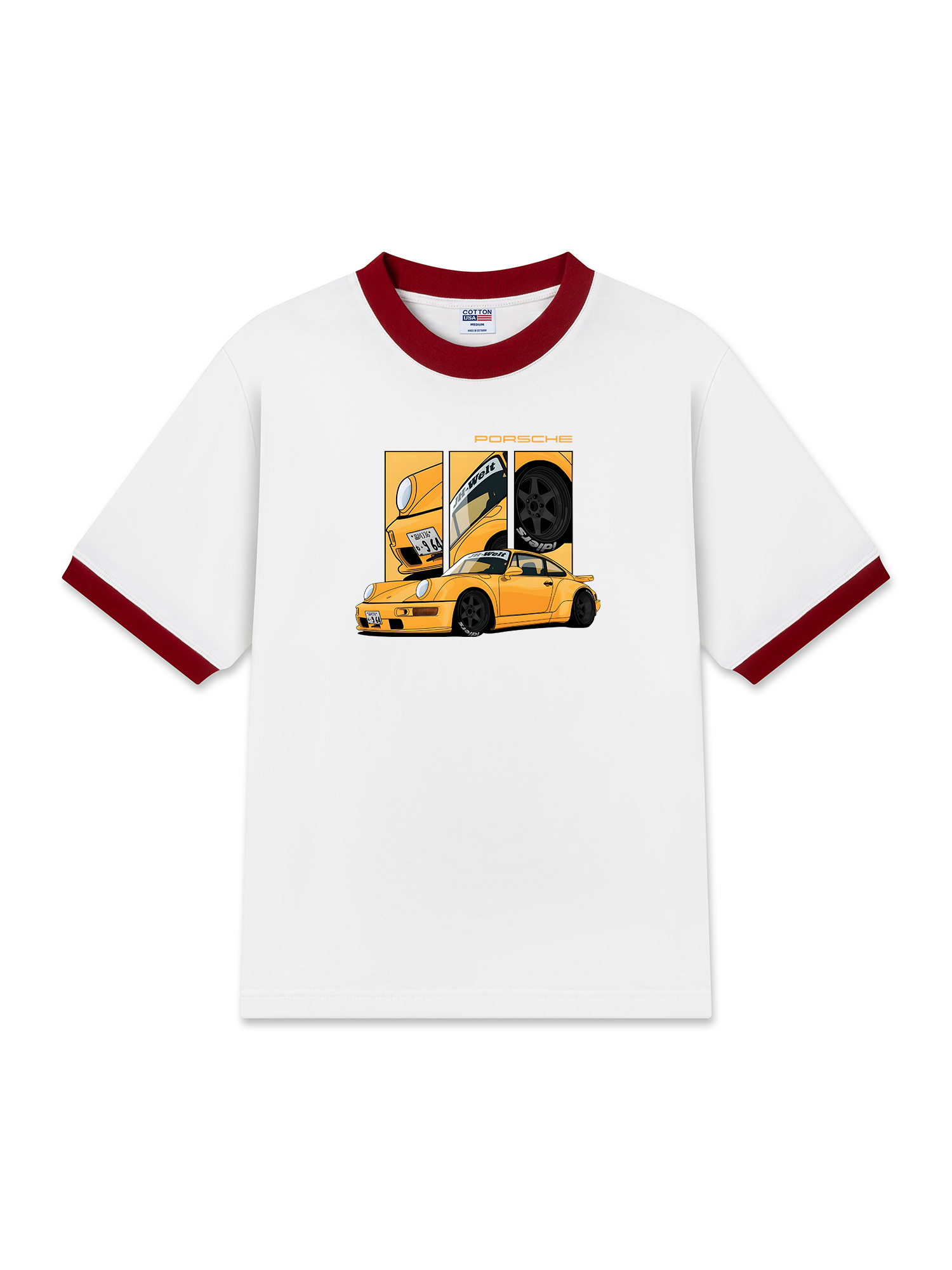 Áo Thun Ringer Relaxed Fit PORSCHE JH-Welt