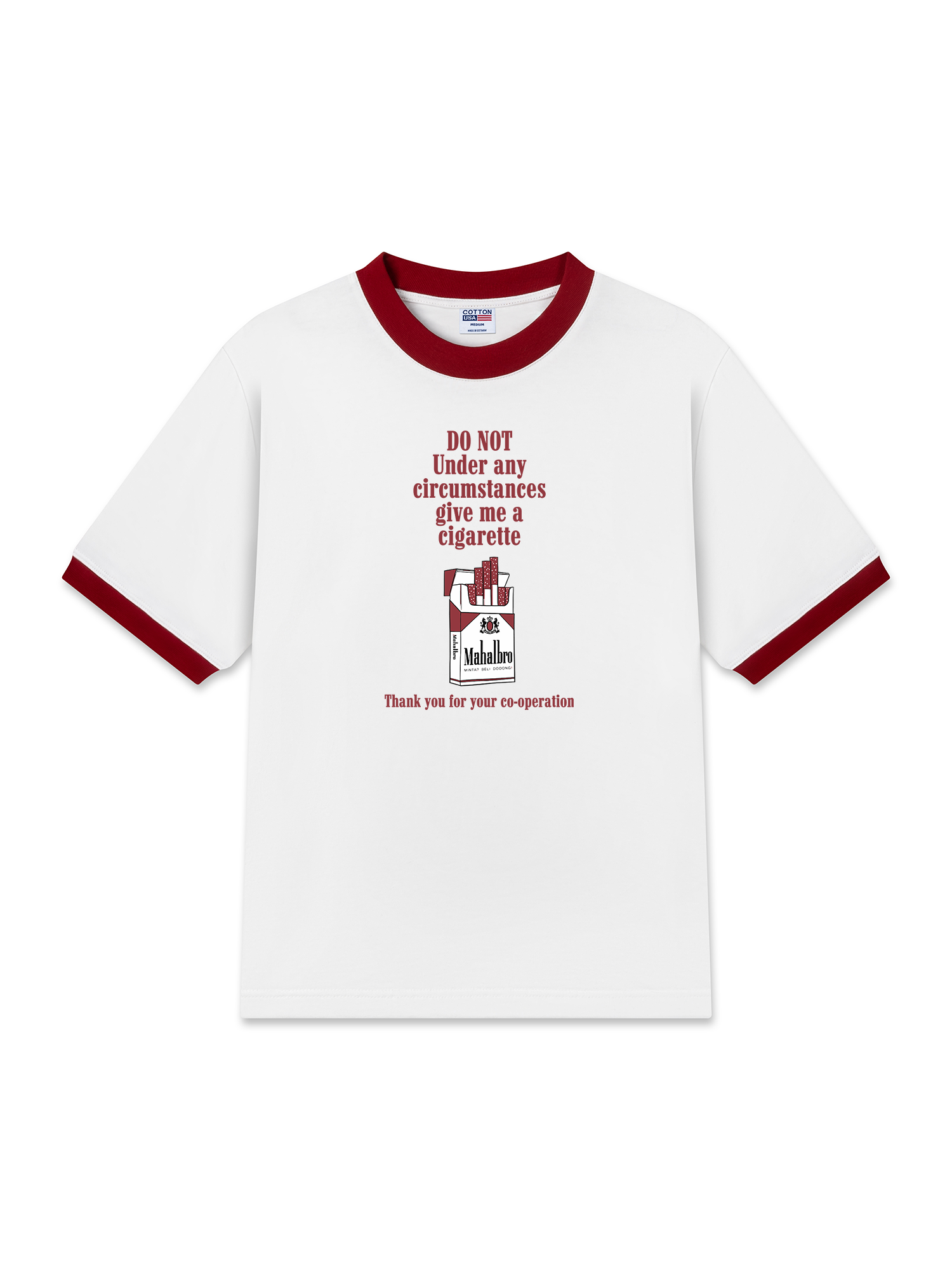 Áo Thun Ringer Relaxed Fit Marlboro Do Not Under