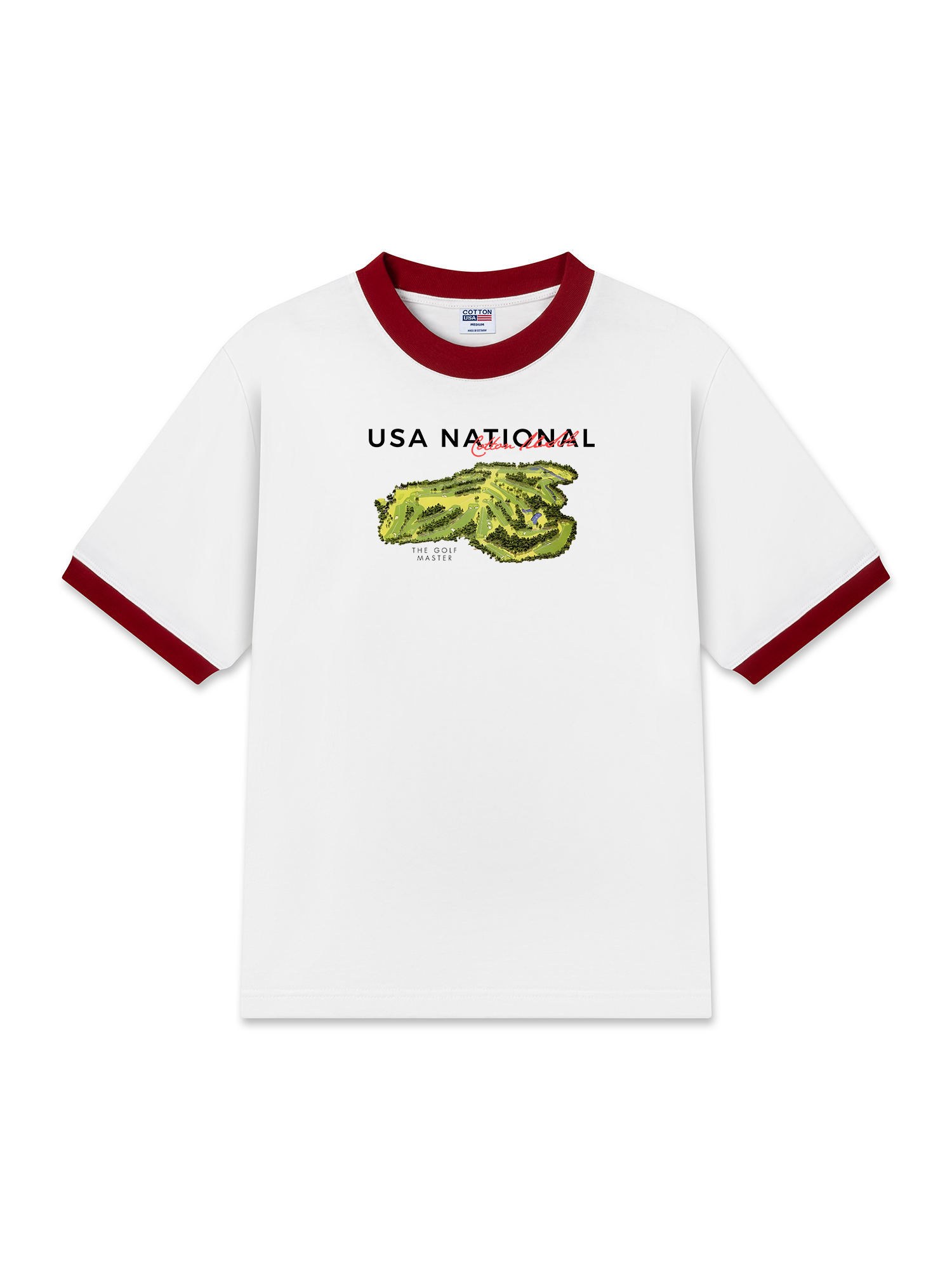 Áo Thun Ringer Relaxed Fit Golf National Master