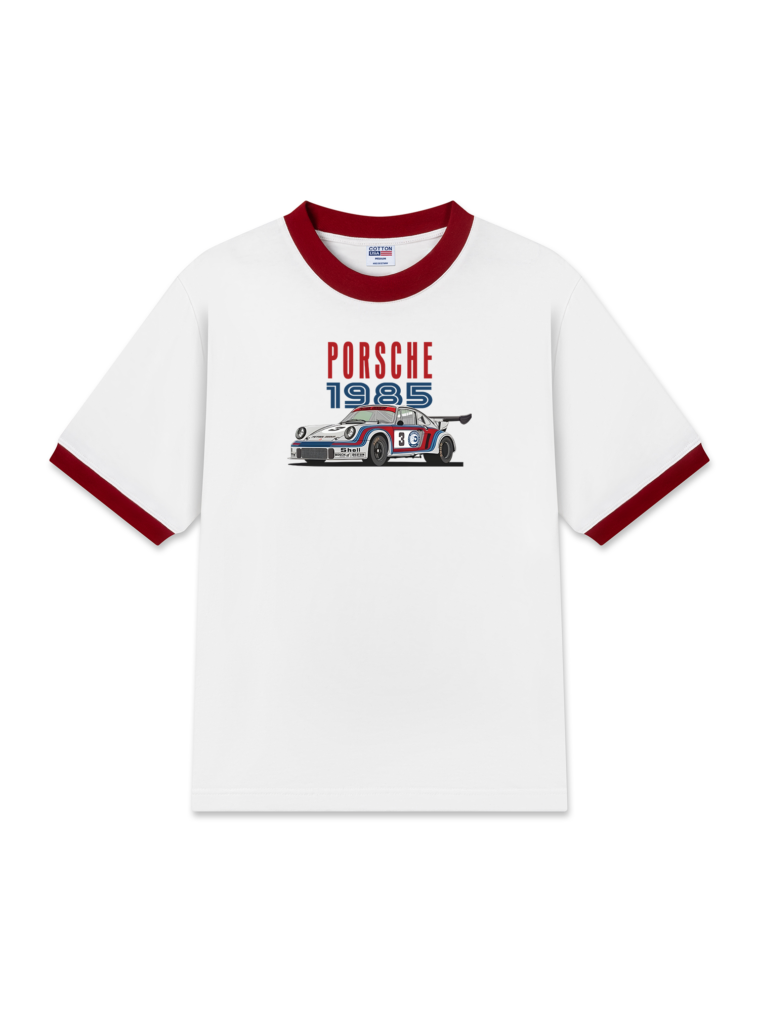 Áo Thun Ringer Relaxed Fit Porsche 1985