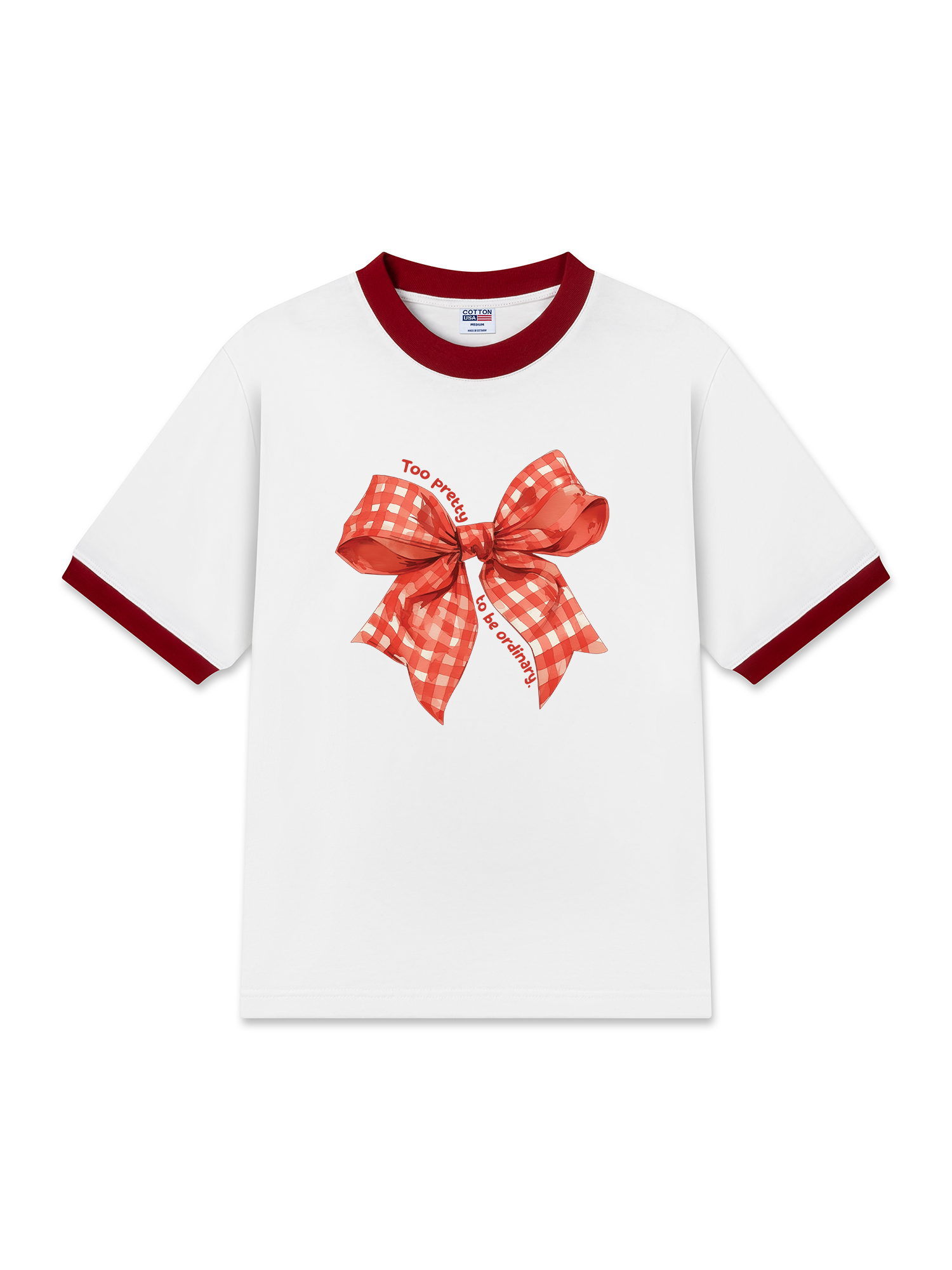 Áo Thun Ringer Relaxed Fit Too Pretty