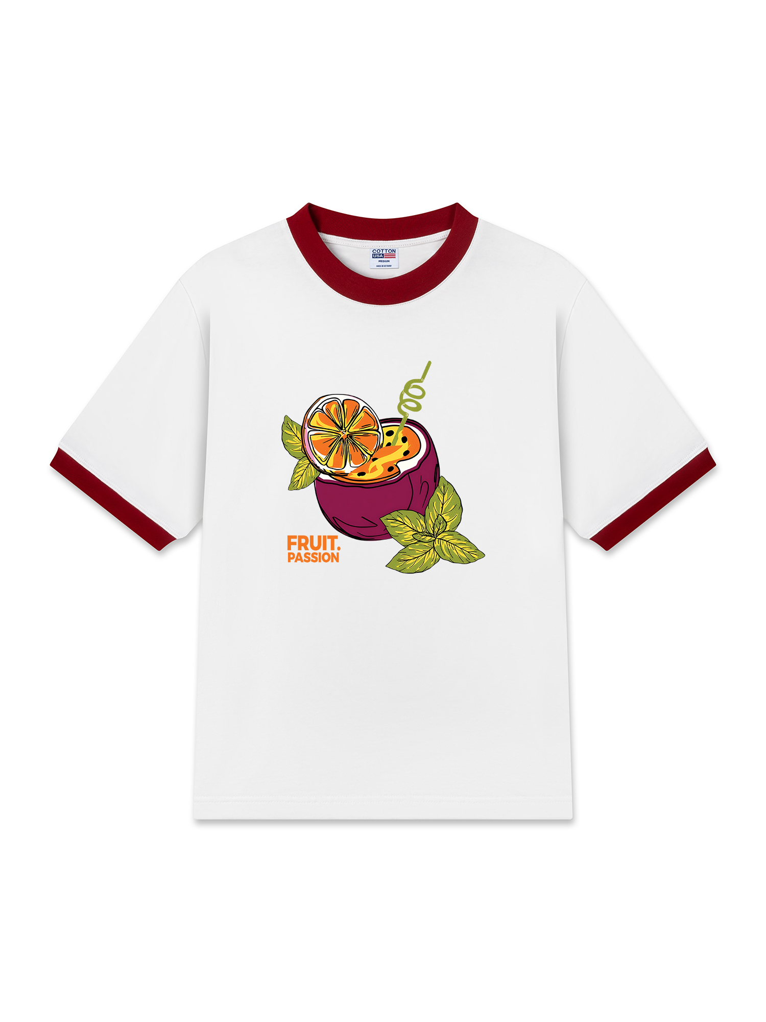 Áo Thun Ringer Relaxed Fit Tropical Passion Fruit