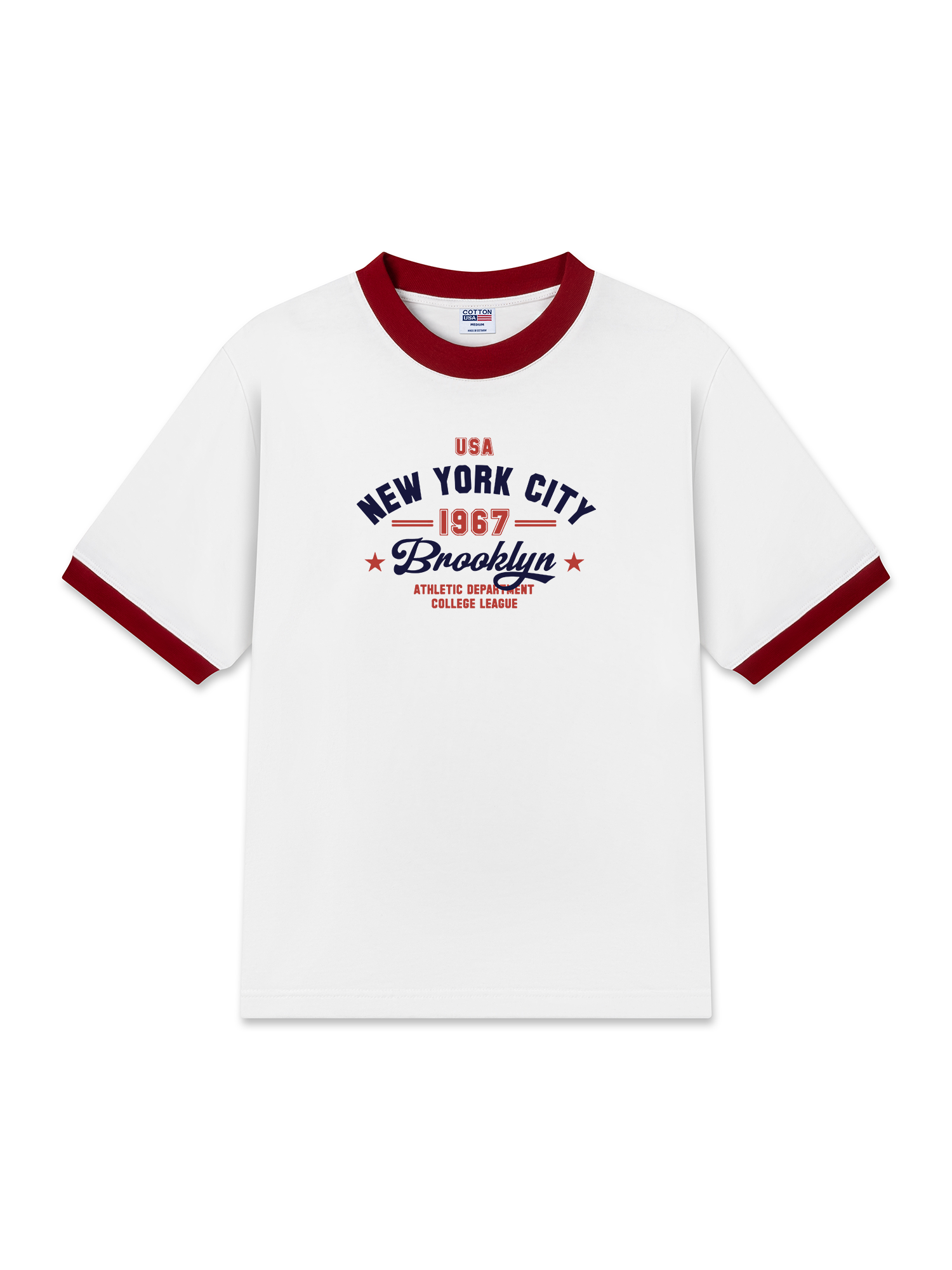 Áo Thun Ringer Relaxed Fit USA New York City