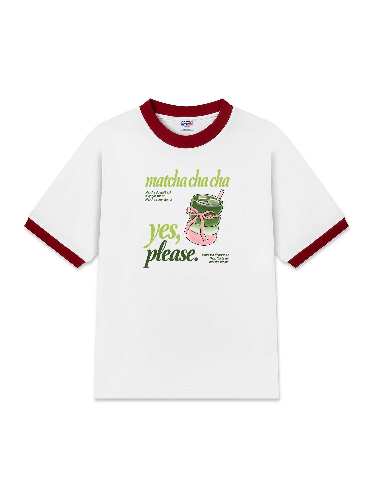 Áo Thun Ringer Relaxed Fit Matcha Understand