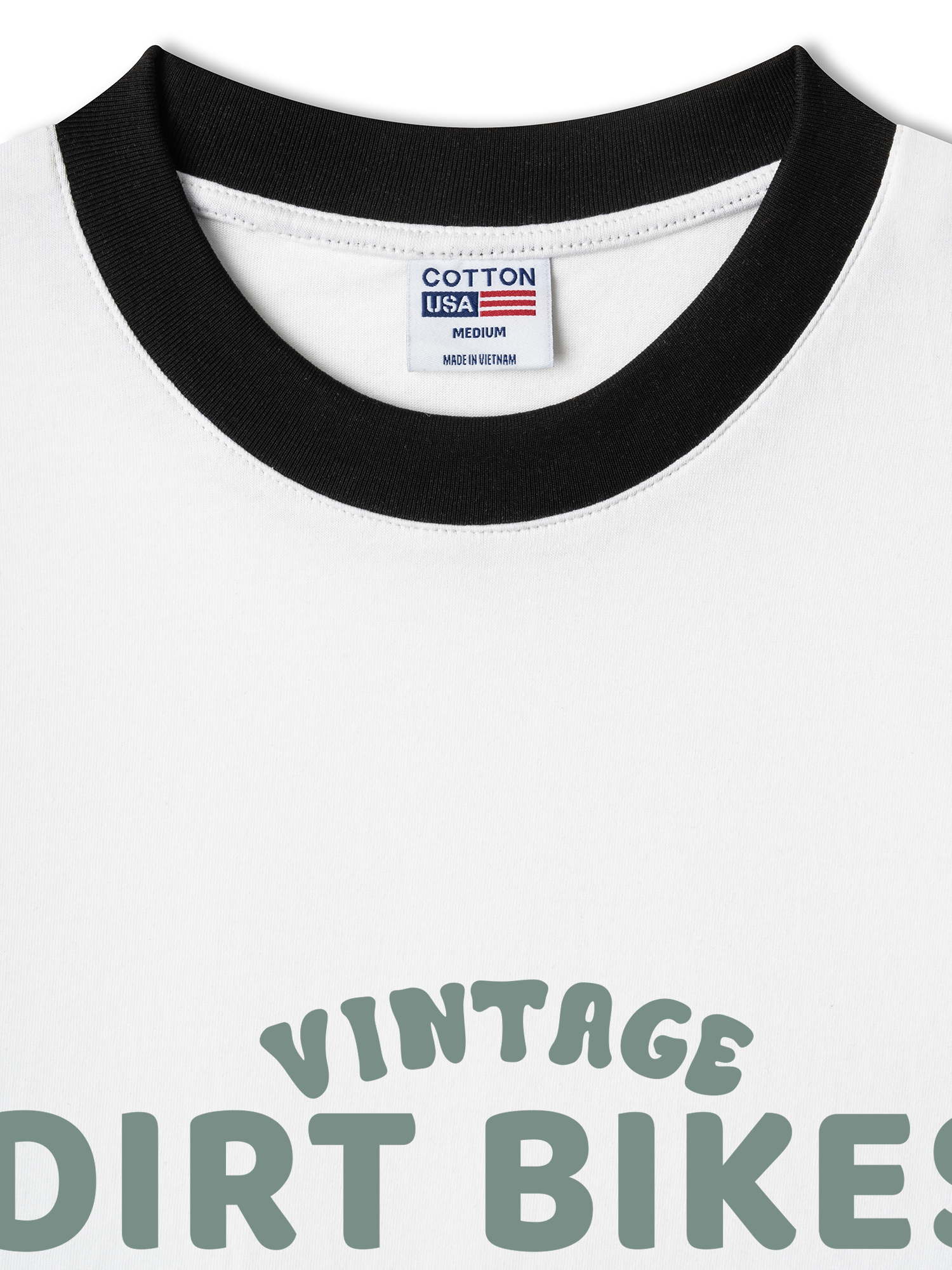 Áo Thun Ringer Relaxed Fit Vintage Dirt Bike