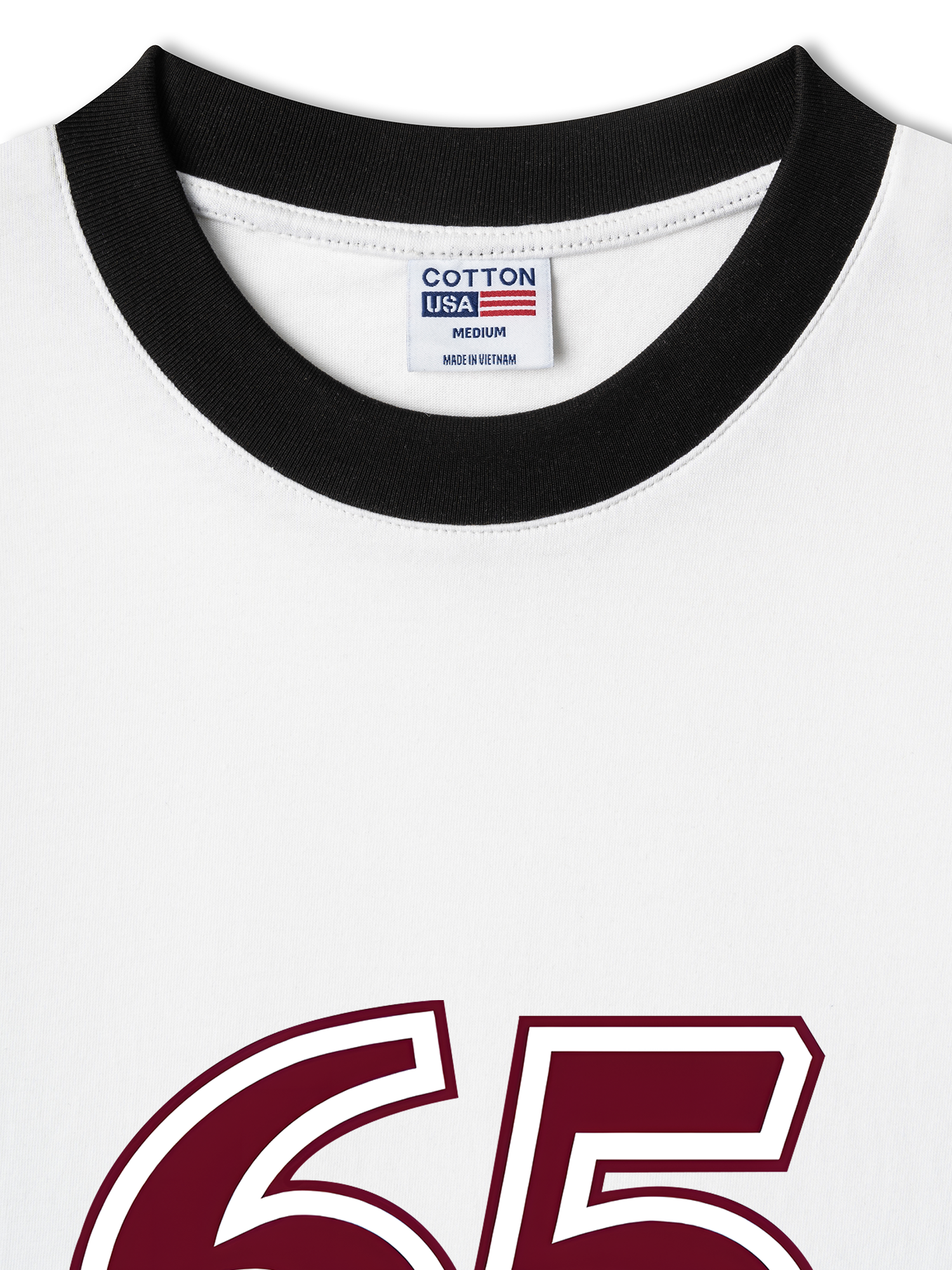 Áo Thun Ringer Relaxed Fit Mustang Red Version Retro