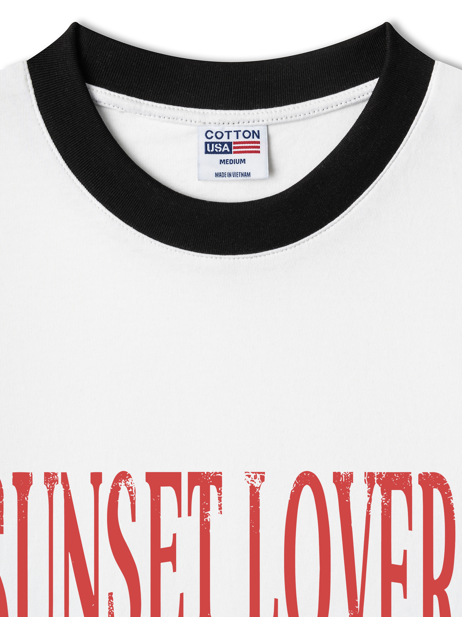 Áo Thun Ringer Relaxed Fit City Sunset Lover Miami