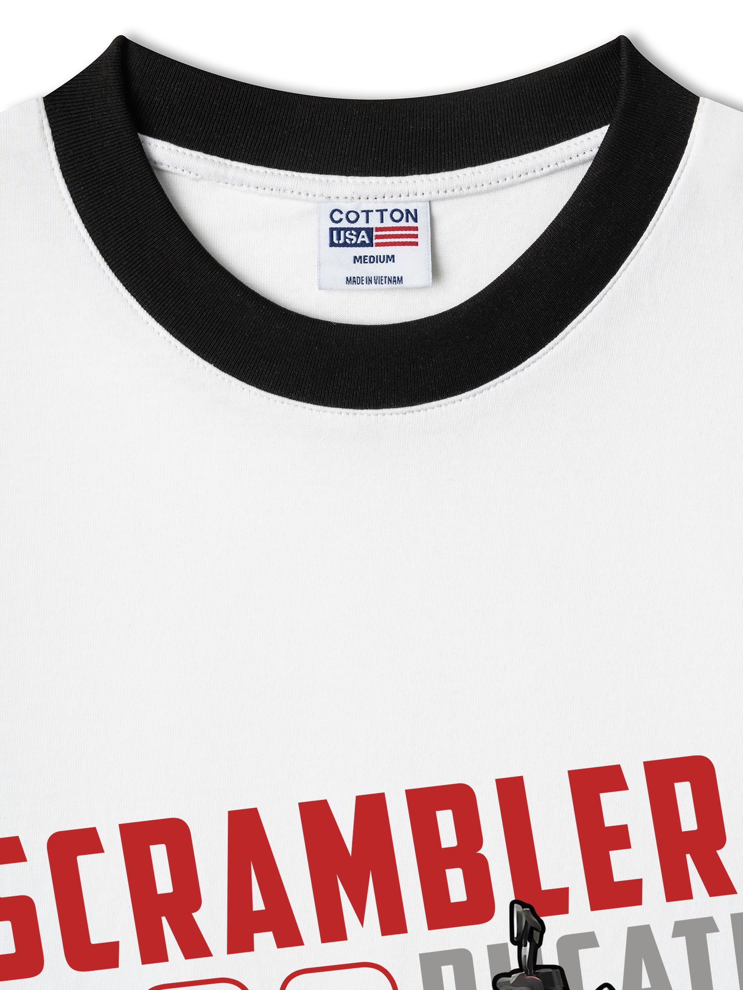 Áo Thun Ringer Relaxed Fit Scrambler 800 ducati