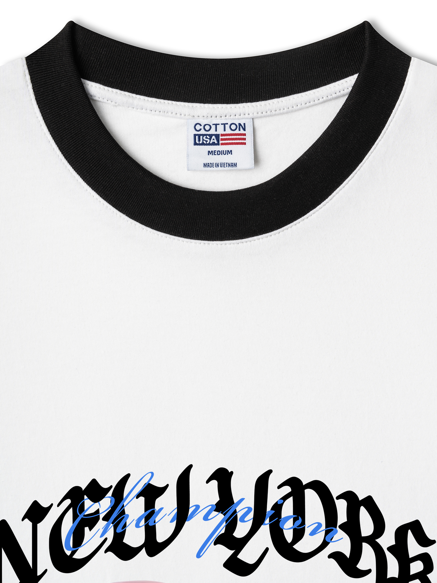 Áo Thun Ringer Relaxed Fit Champions New York Boxing