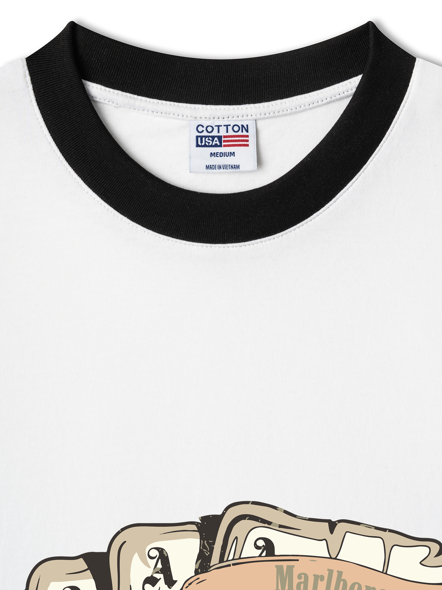 Áo Thun Ringer Relaxed Fit Marlboro Don_t Squat