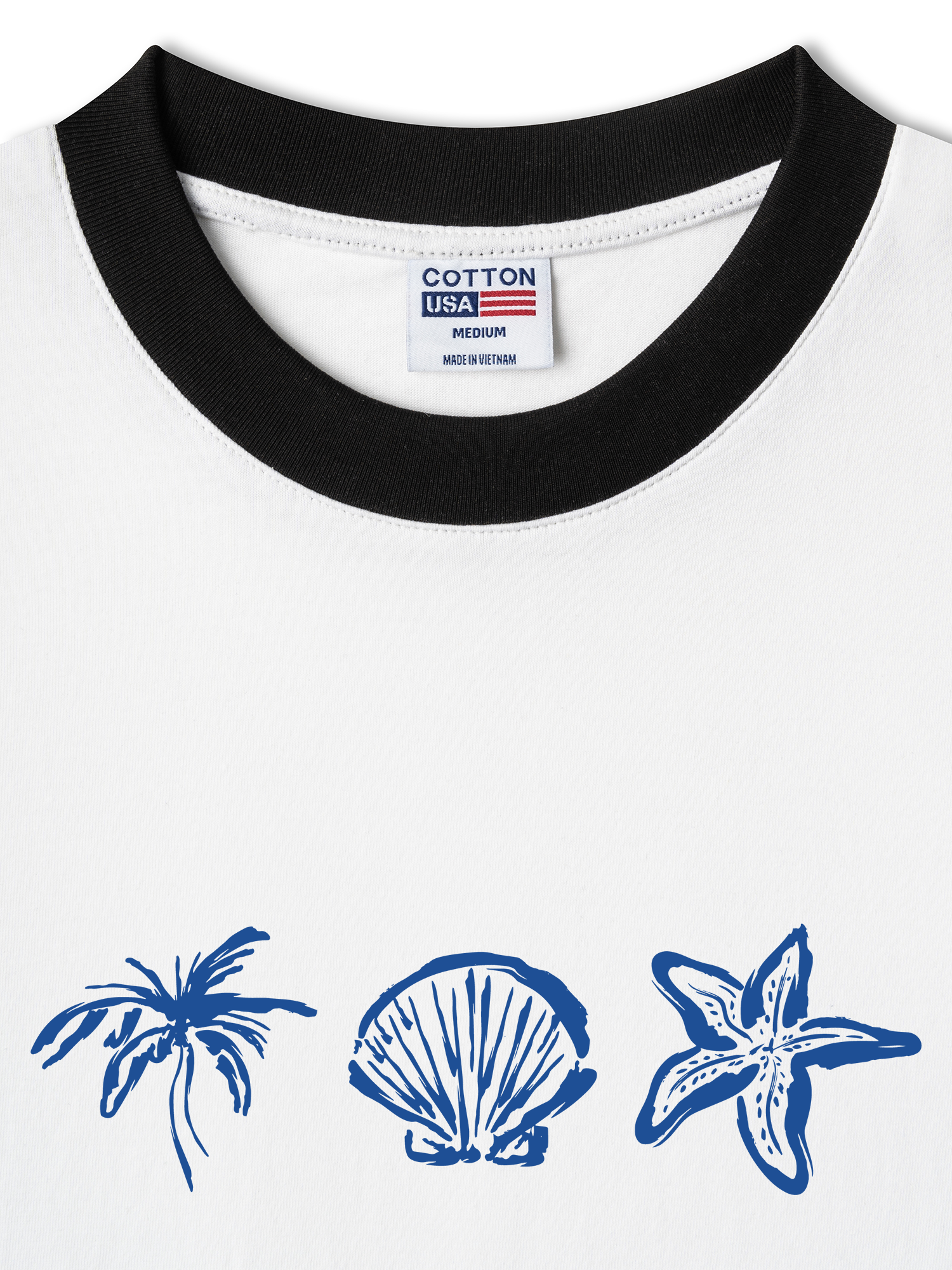 Áo Thun Ringer Relaxed Fit Tropical Sea You Soon