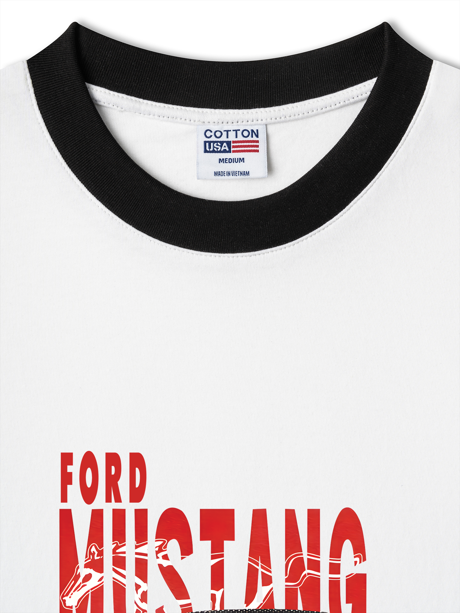 Áo Thun Ringer Relaxed Fit Mustang Boss 429