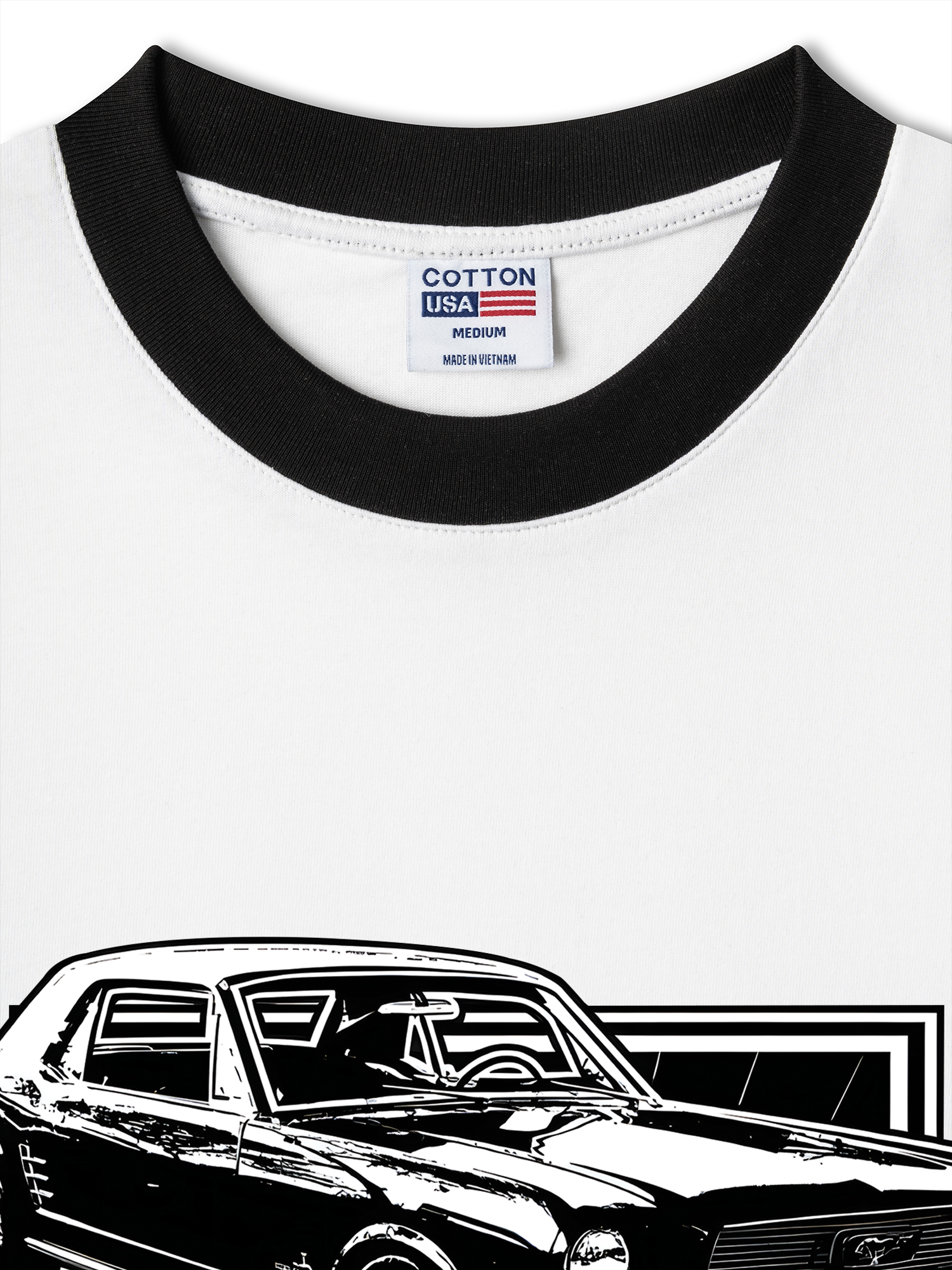 Áo Thun Ringer Relaxed Fit Mustang 66