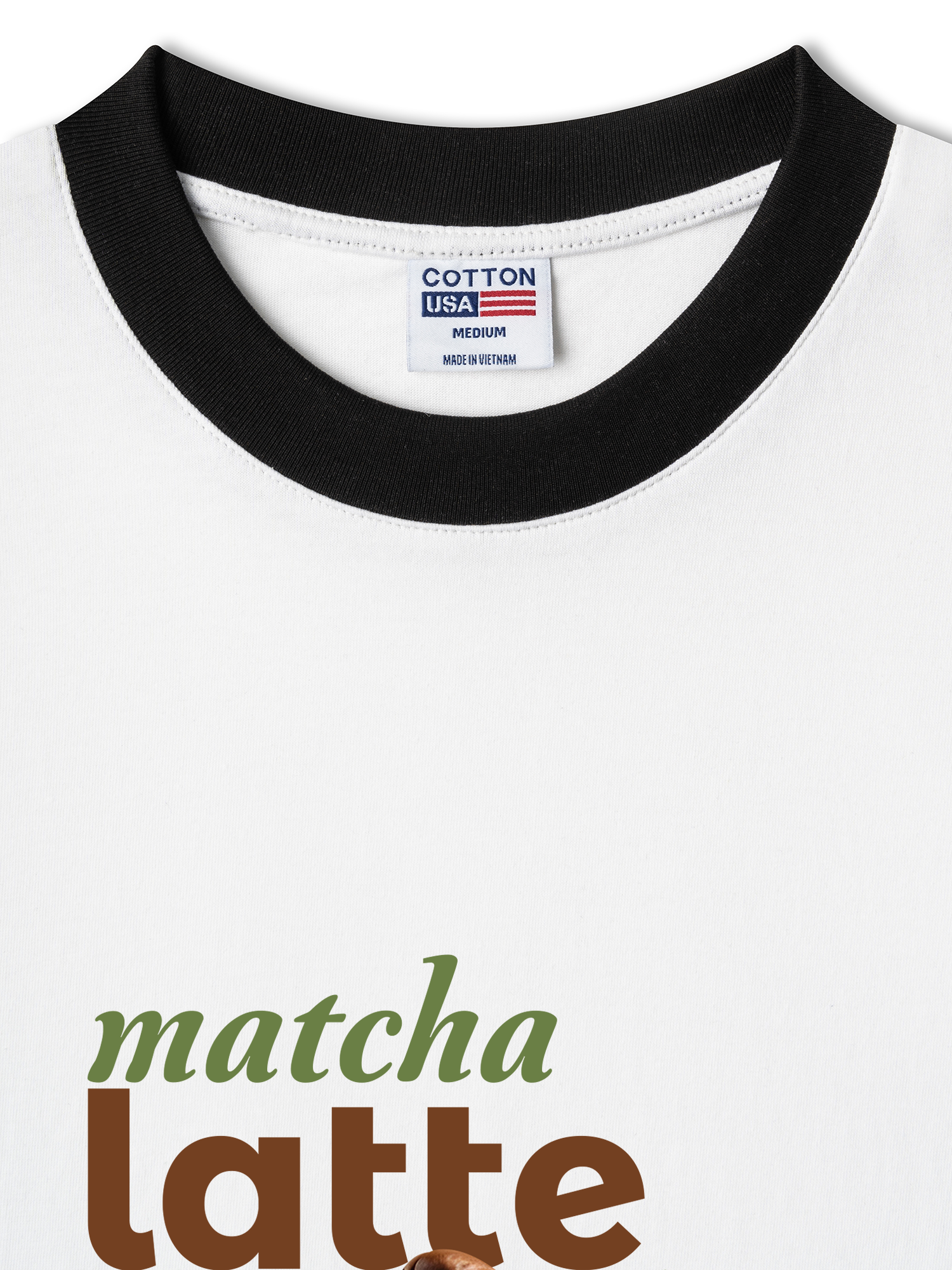 Áo Thun Ringer Relaxed Fit Matcha Latte