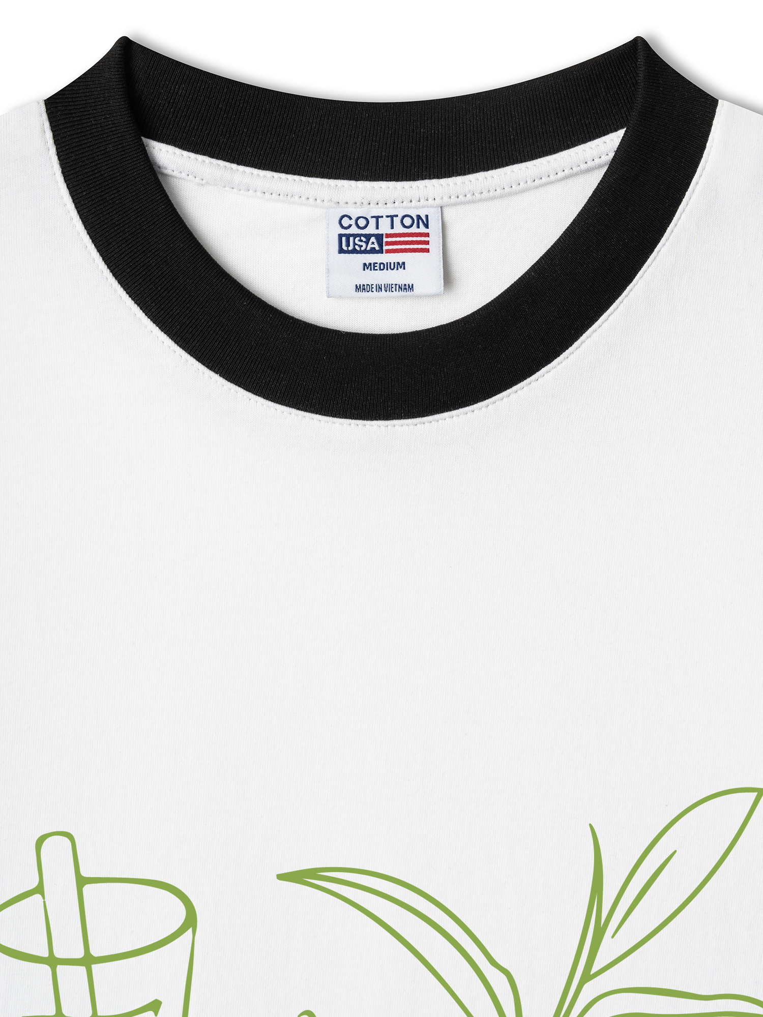 Áo Thun Ringer Relaxed Fit Matcha Club