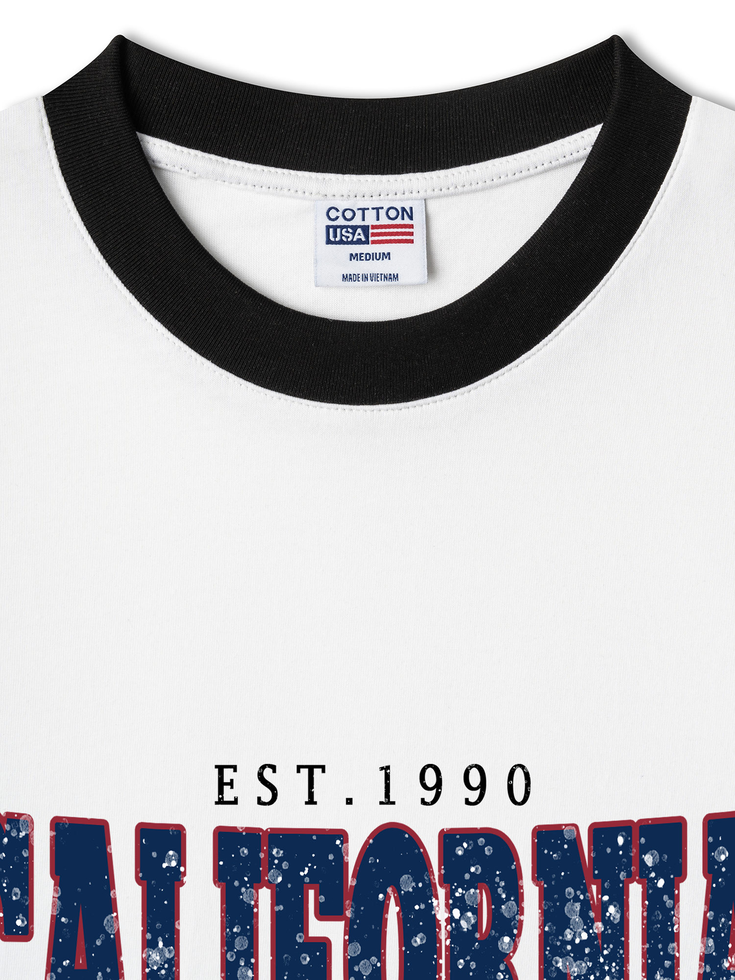 Áo Thun Ringer Relaxed Fit City California West Coast