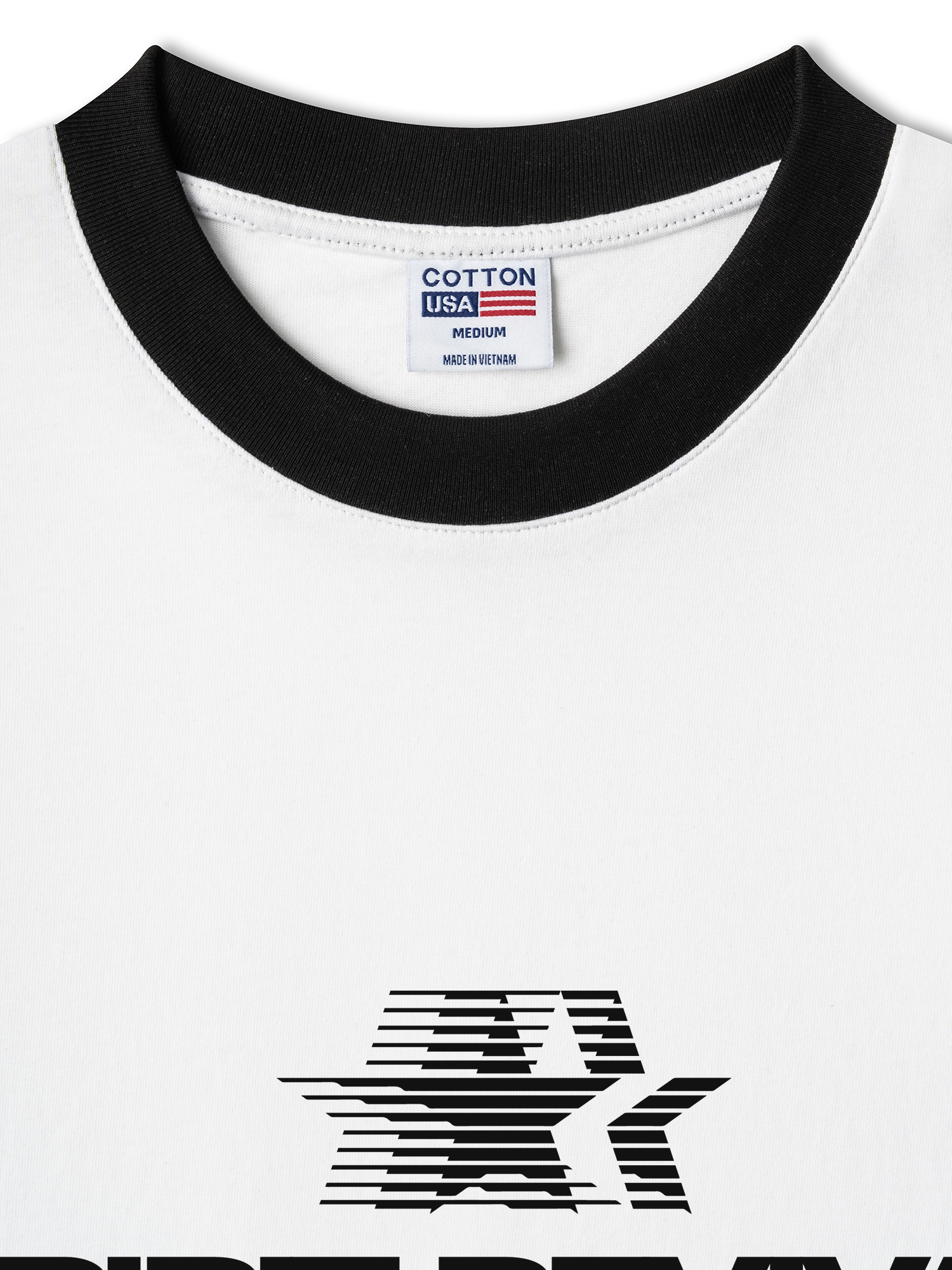 Áo Thun Ringer Relaxed Fit USA Spirit Revival