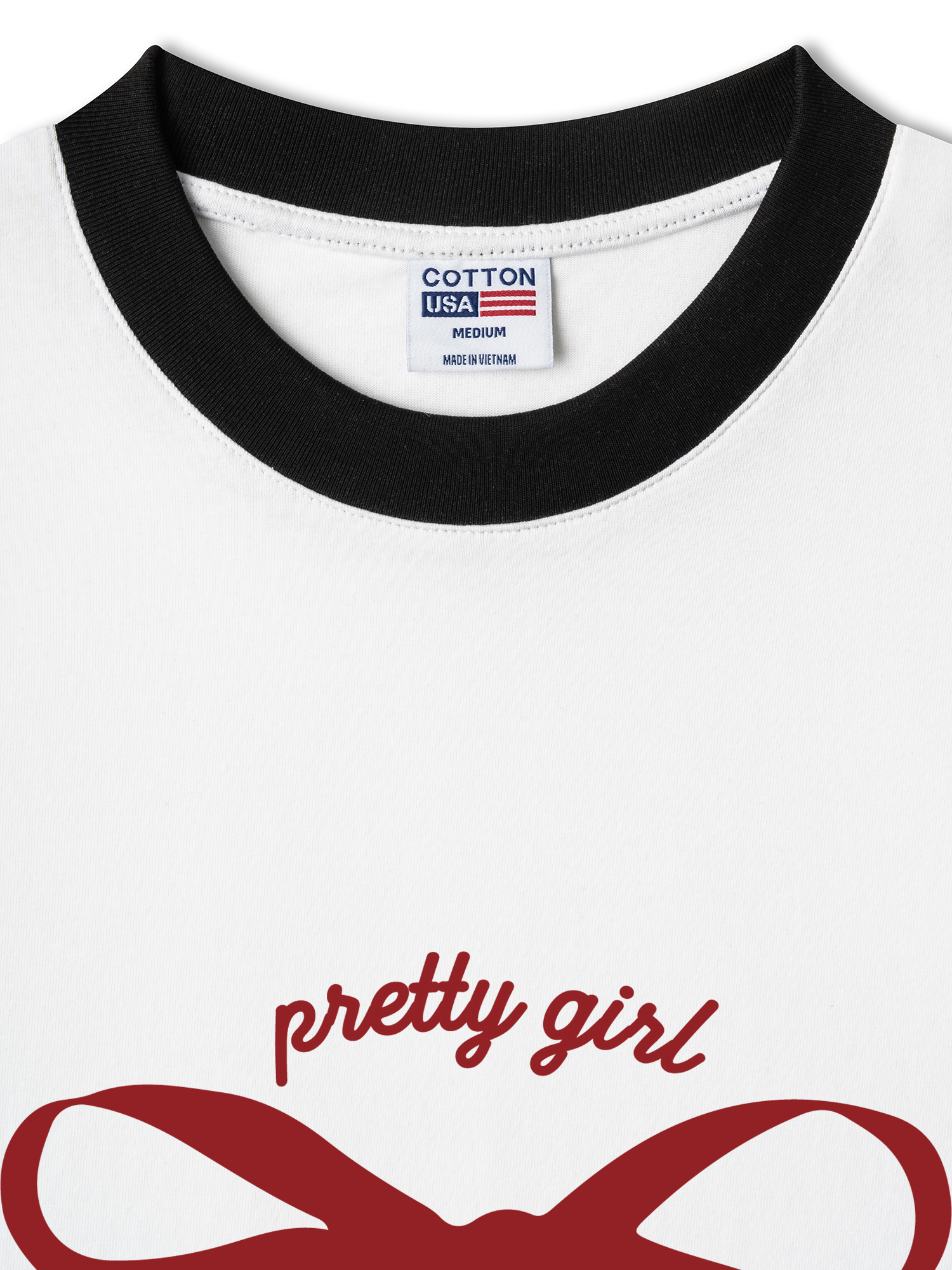 Áo Thun Ringer Relaxed Fit Pretty Girl