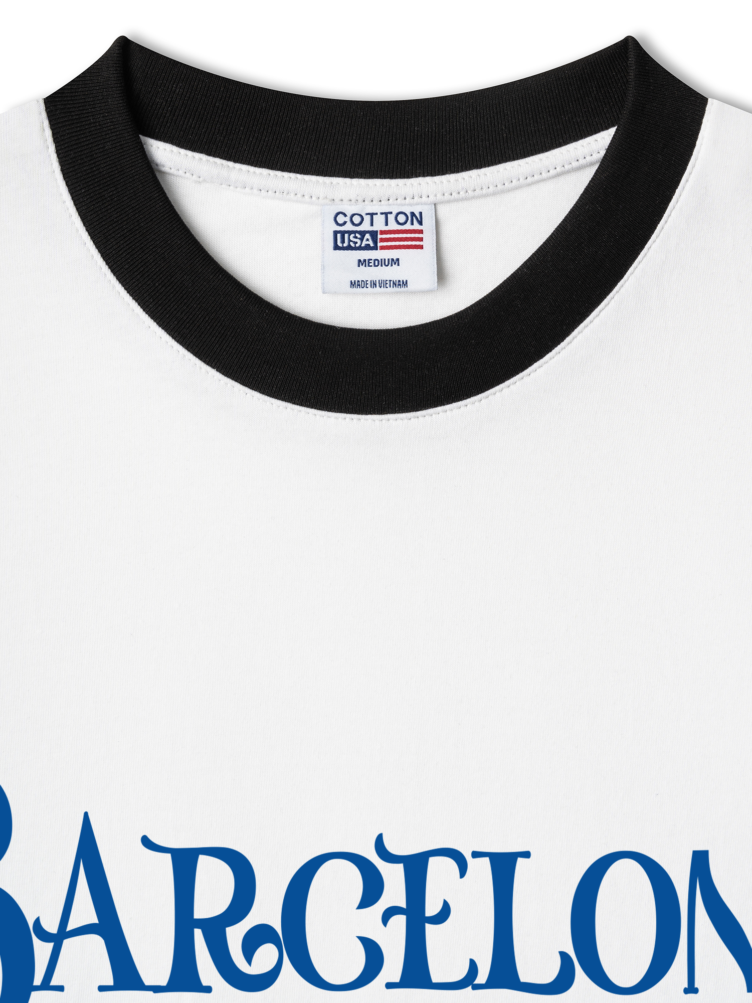 Áo Thun Ringer Relaxed Fit Barcelona