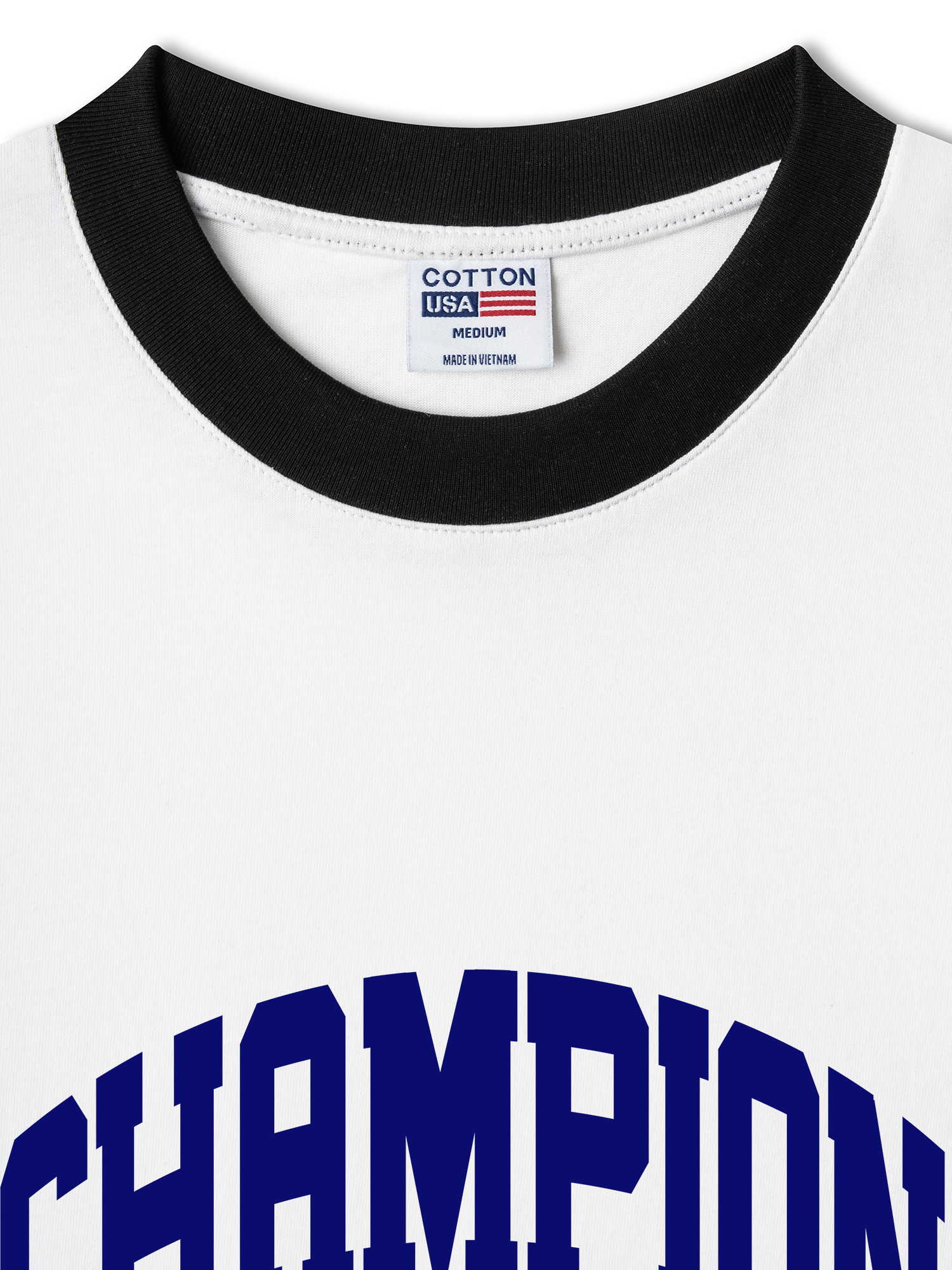 Áo Thun Ringer Relaxed Fit Champions Defeat The Pressure