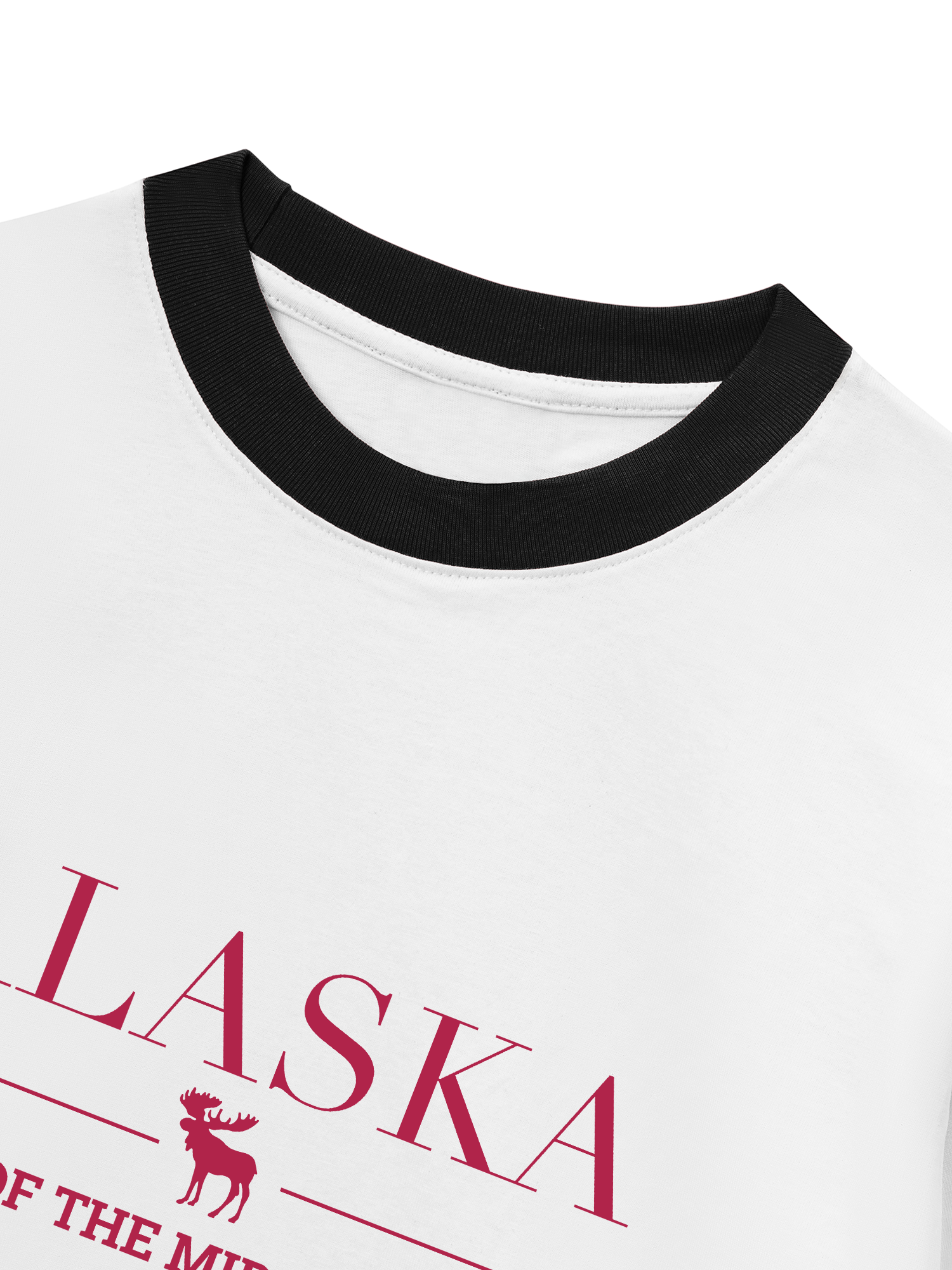 Áo Thun Ringer Relaxed Fit City Alaska Land Of The Midnight Sun