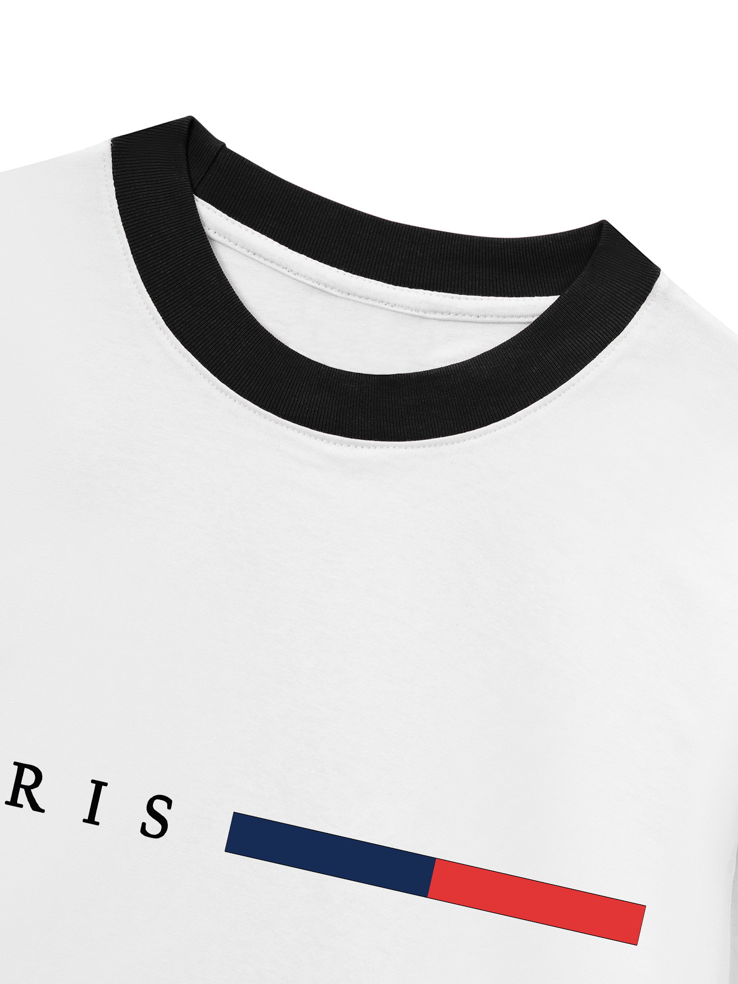 Áo Thun Ringer Relaxed Fit City Paris Basic Logo