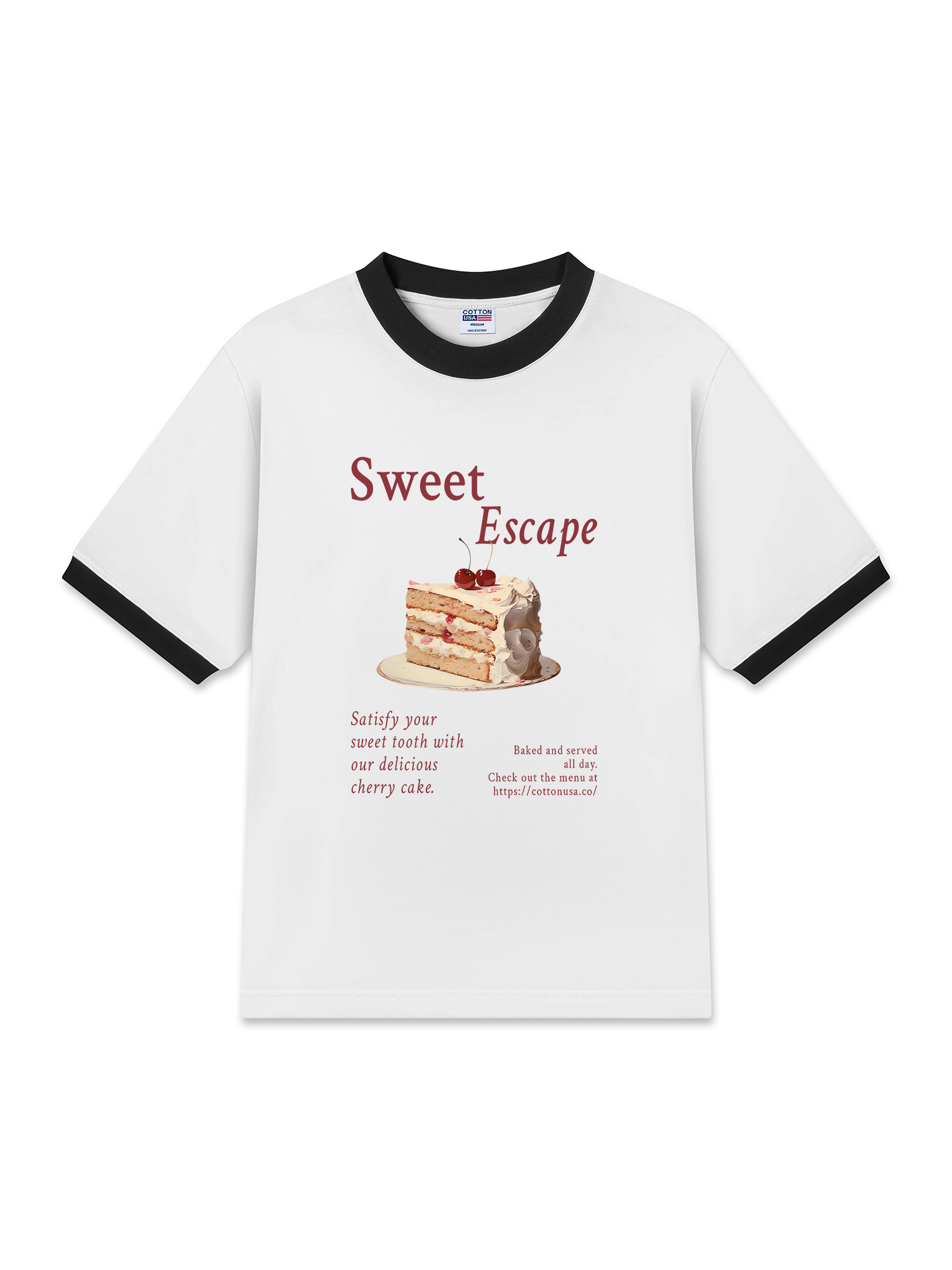 Áo Thun Ringer Relaxed Fit Tropical Sweet Escape