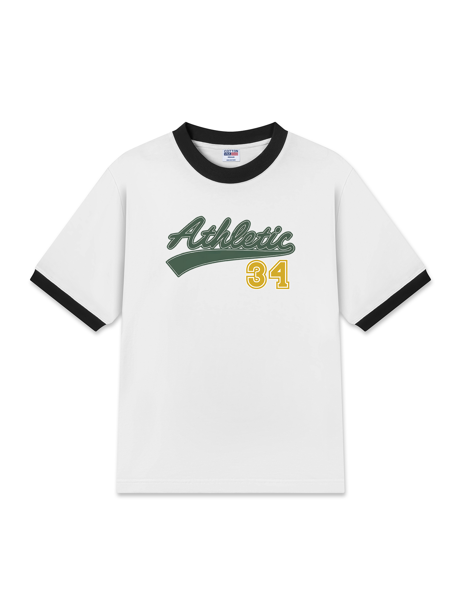 Áo Thun Ringer Relaxed Fit City Athletic