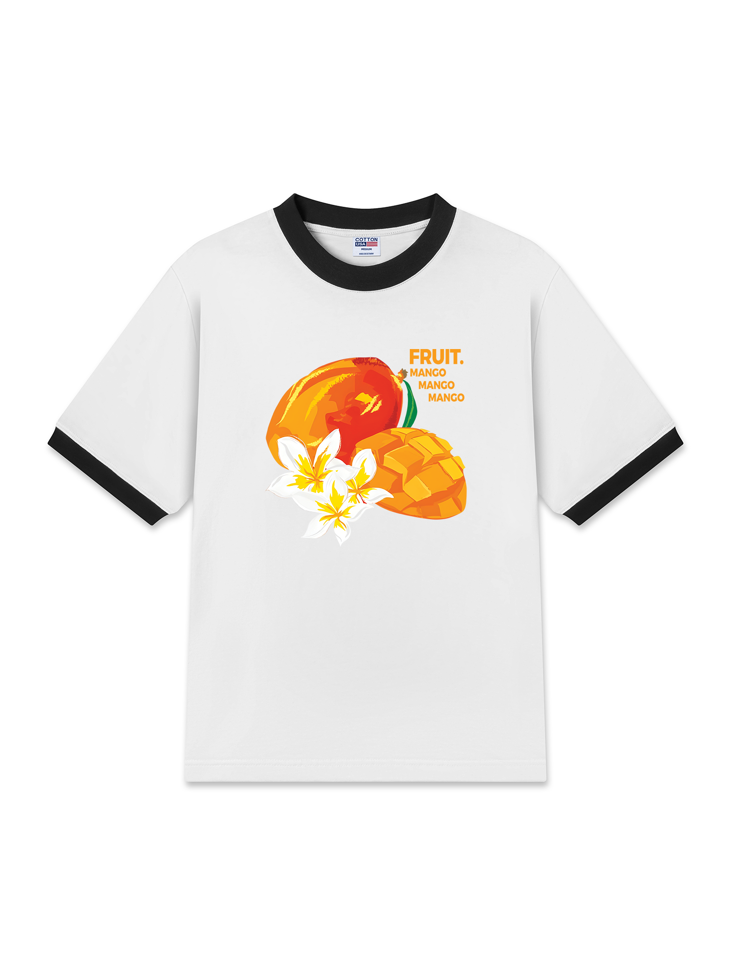 Áo Thun Ringer Relaxed Fit Tropical Mango