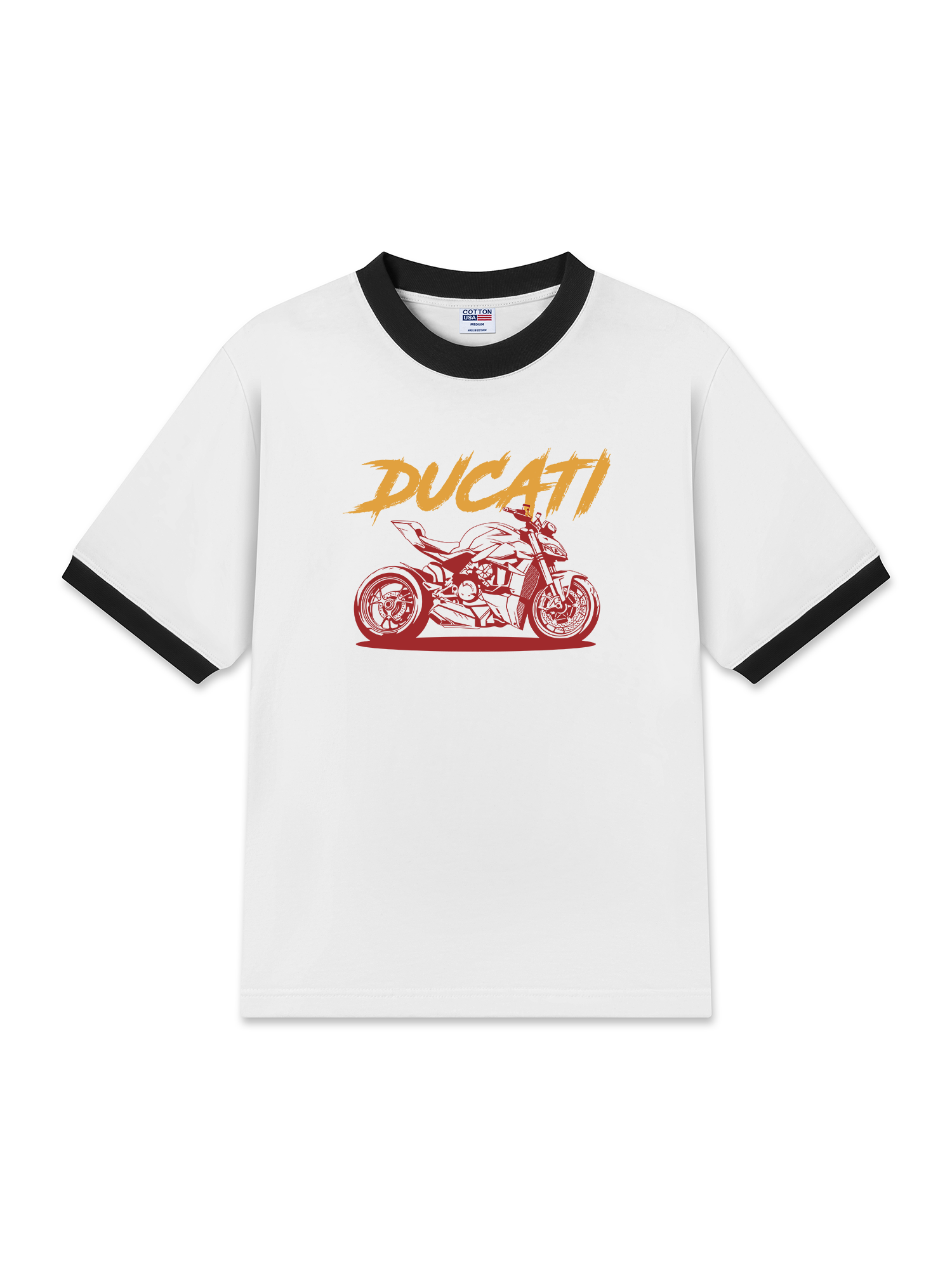 Áo Thun Ringer Relaxed Fit Ducati Spirit