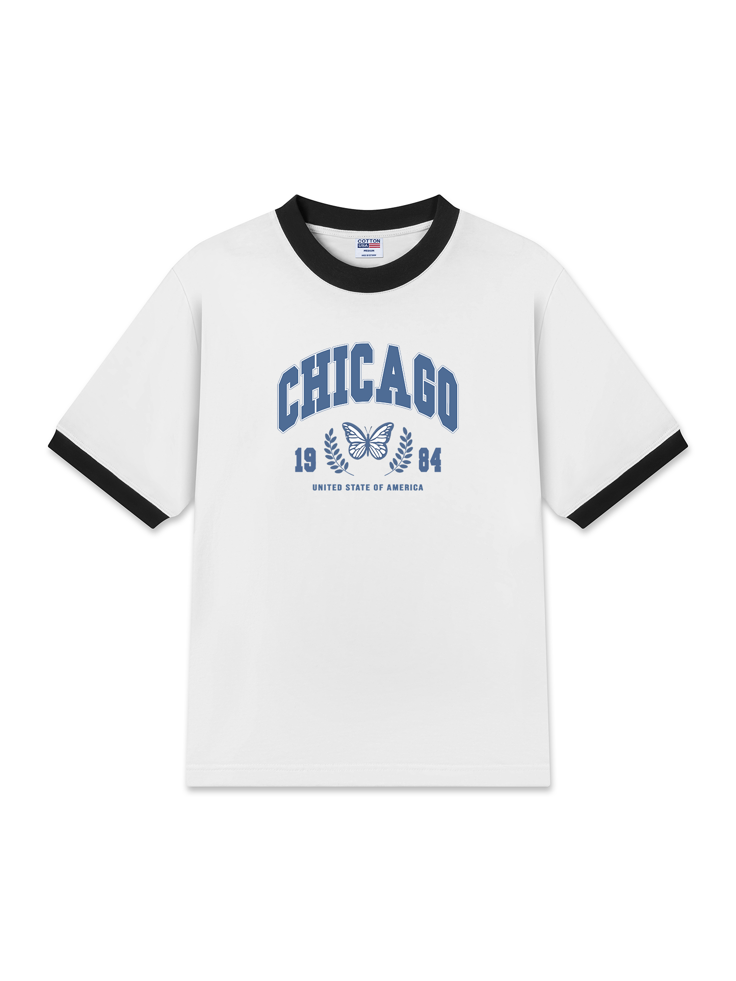 Áo Thun Ringer Relaxed Fit City Chicago