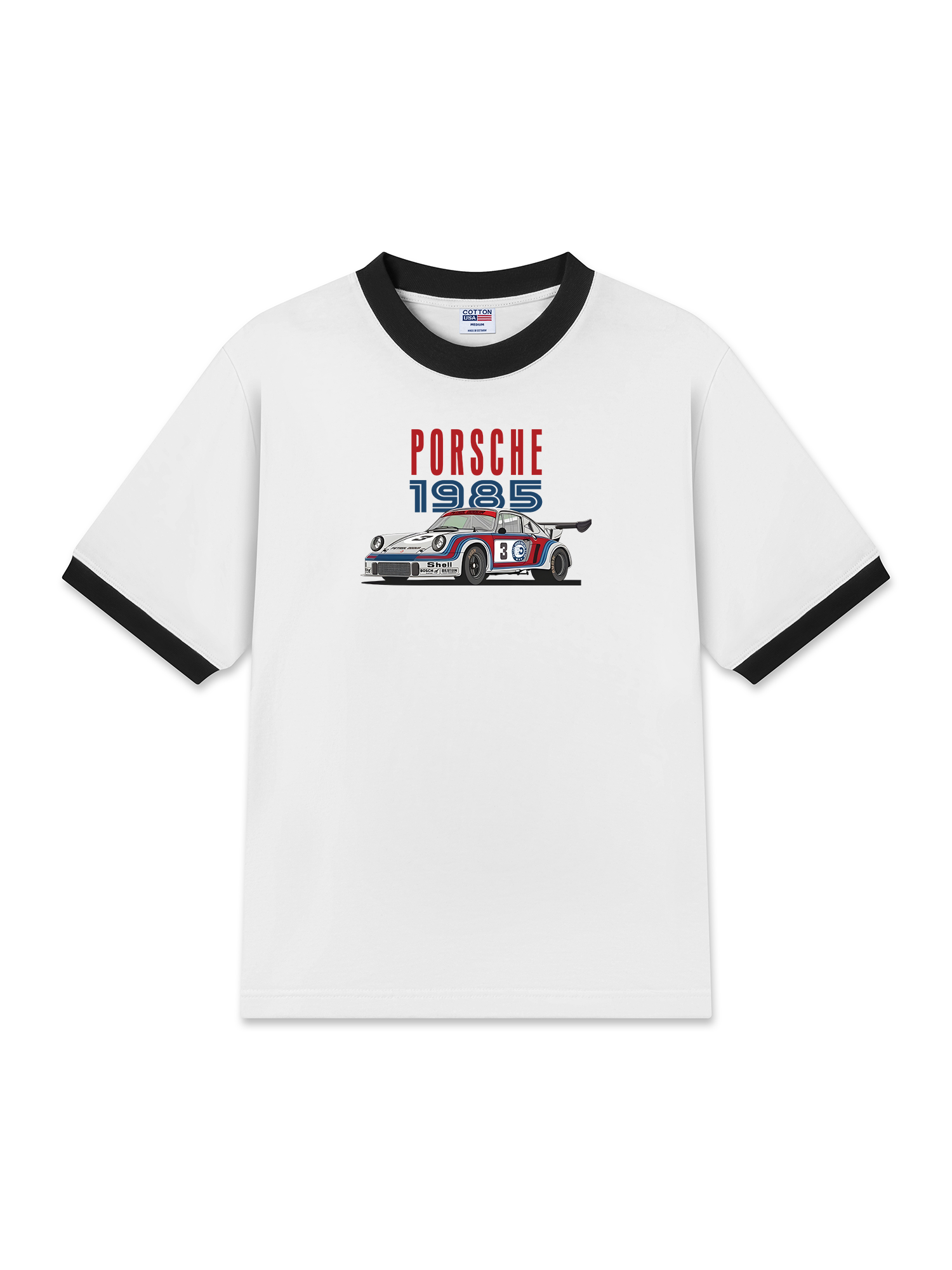 Áo Thun Ringer Relaxed Fit Porsche 1985