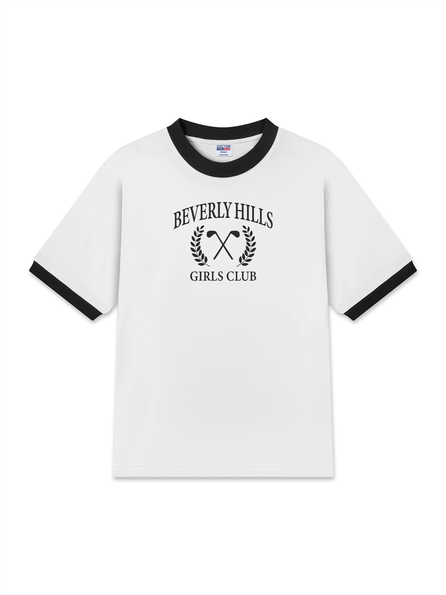 Áo Thun Ringer Relaxed Fit Golf Beverly Hills