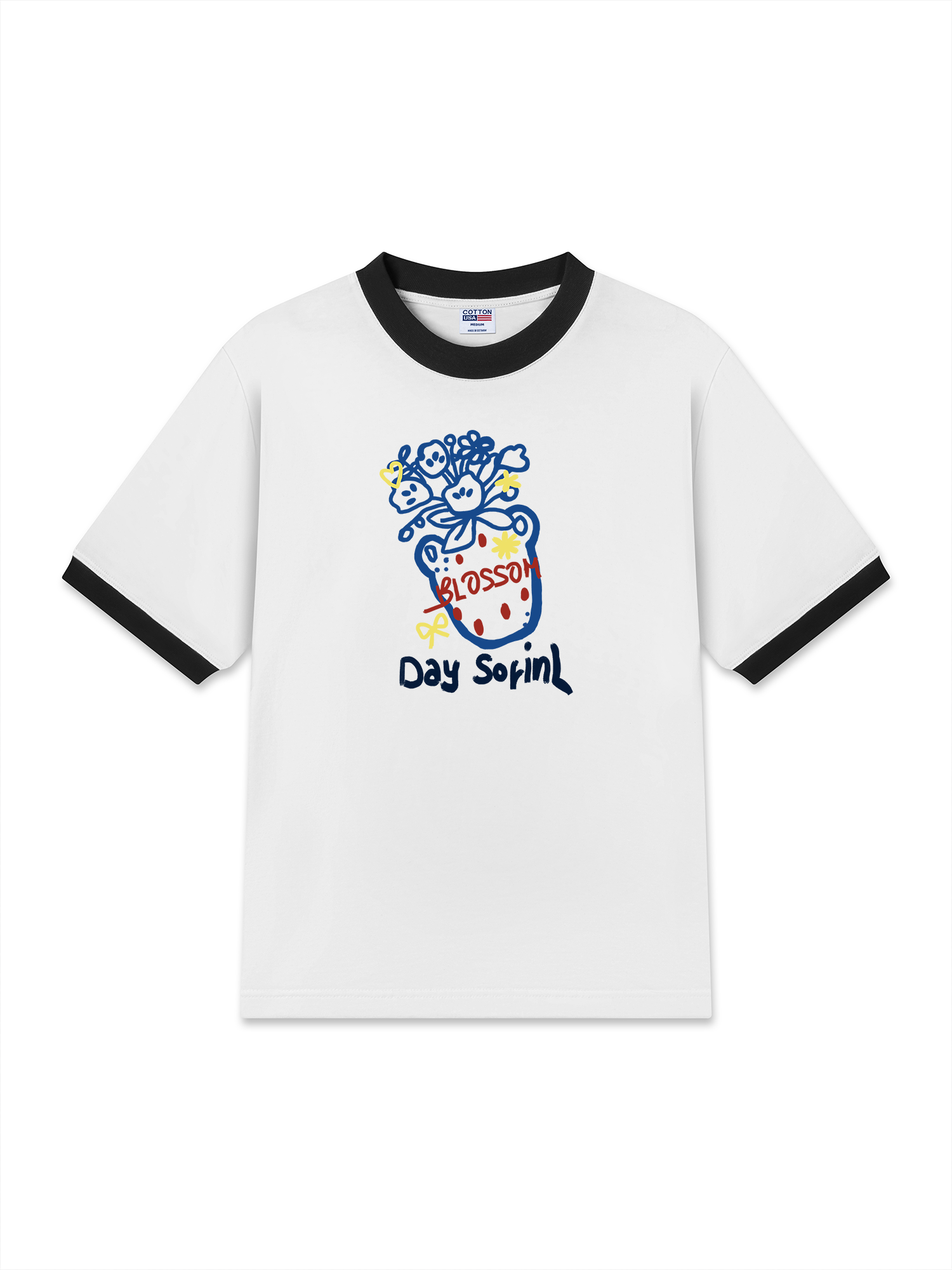 Áo Thun Ringer Relaxed Fit  Floral Day Sofinl