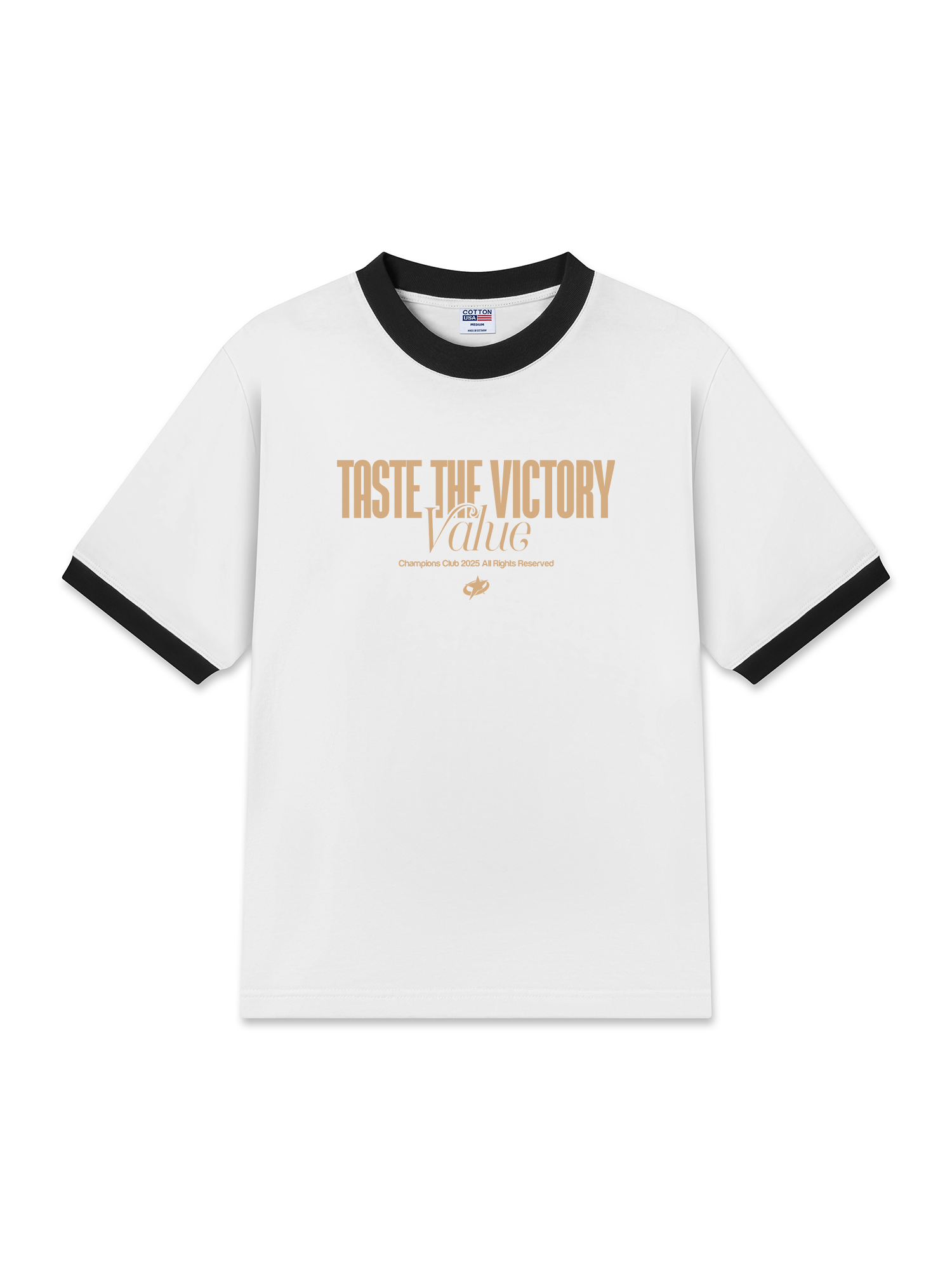 Áo Thun Ringer Relaxed Fit Champions Taste The Victory