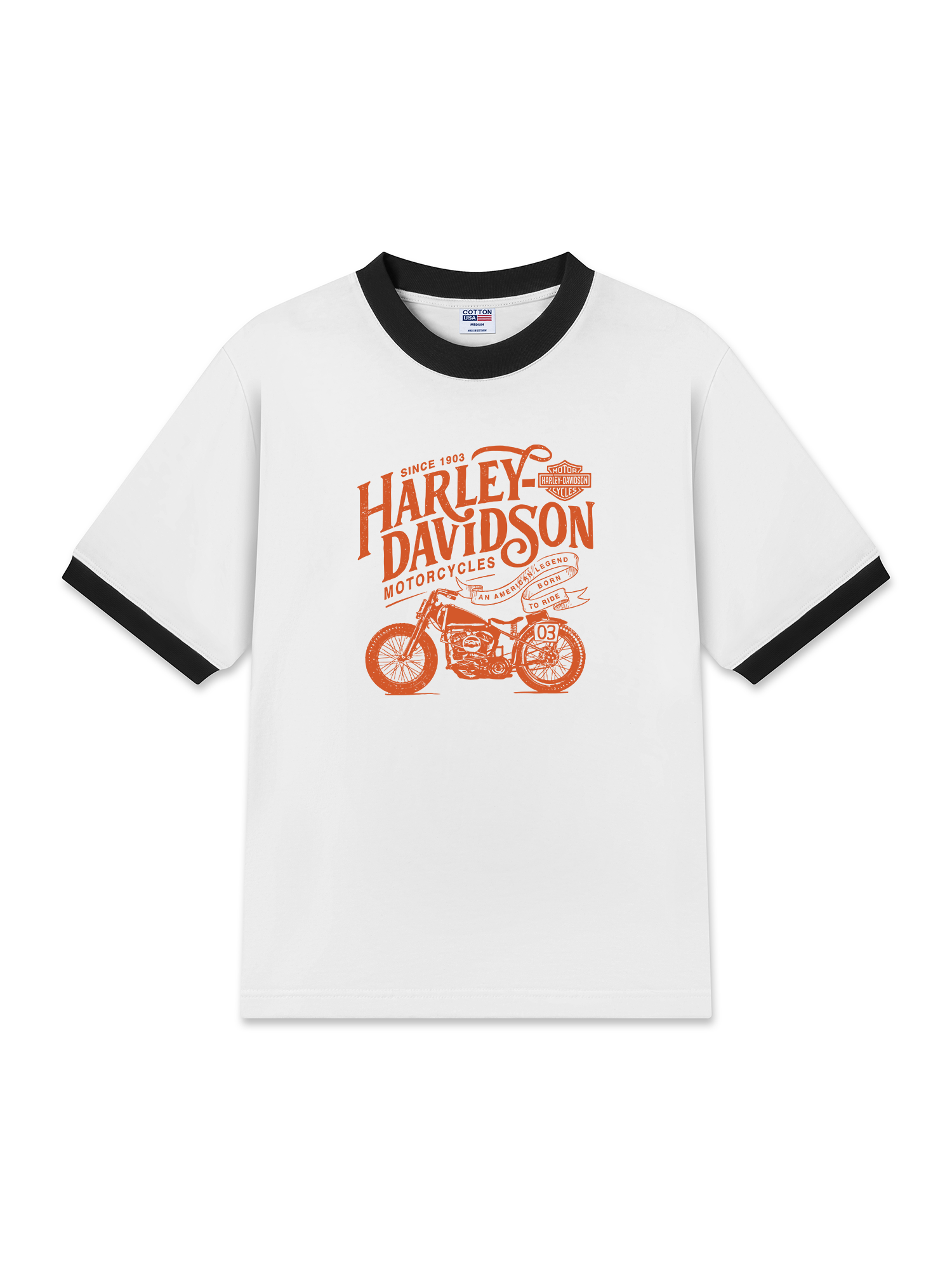 Áo Thun Ringer Relaxed Fit Motorcycles Harley Davidson