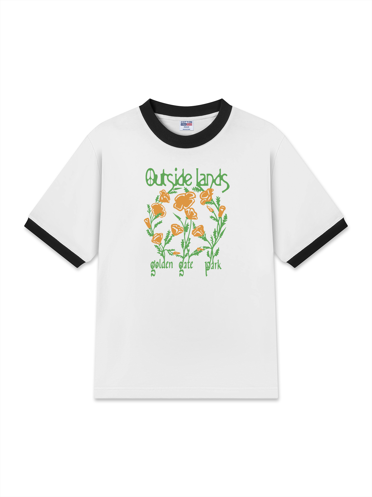 Áo Thun Ringer Relaxed Fit Floral Outside Lands