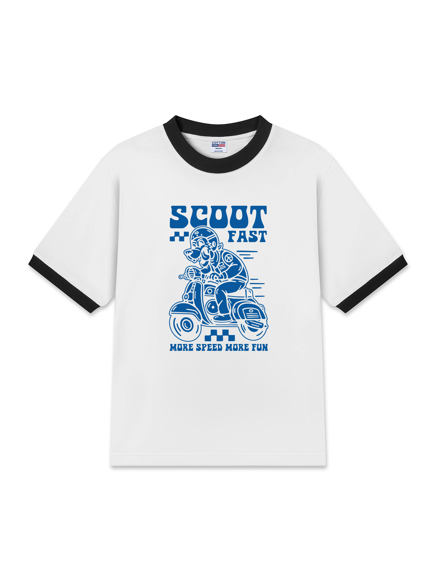 Áo Thun Ringer Relaxed Fit Scoot fast