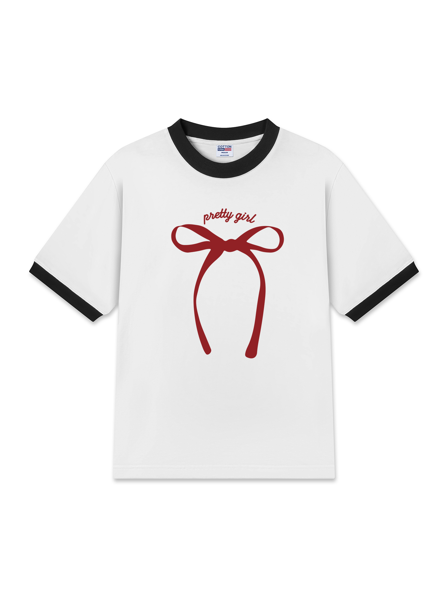 Áo Thun Ringer Relaxed Fit Pretty Girl