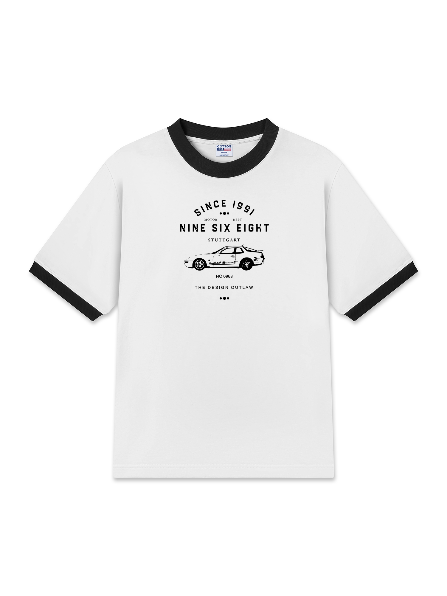 Áo Thun Ringer Relaxed Fit Porsche Nine Six Eight