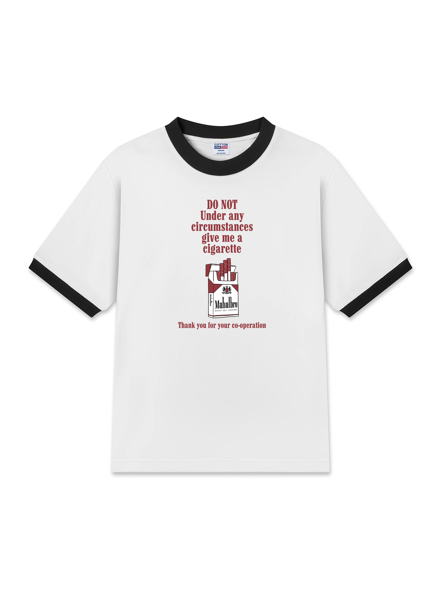 Áo Thun Ringer Relaxed Fit Marlboro Do Not Under