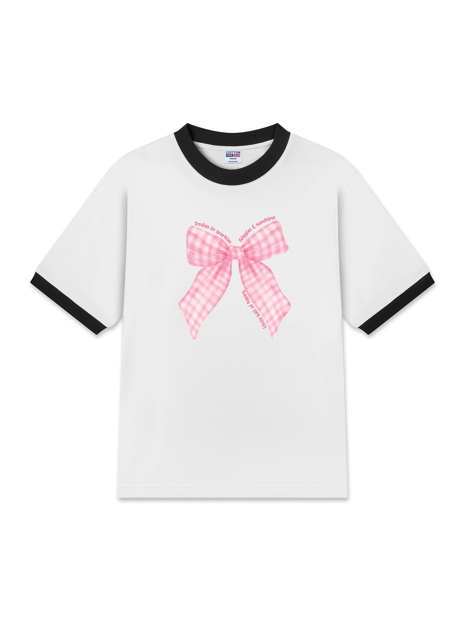 Áo Thun Ringer Relaxed Fit Pink Ribbon