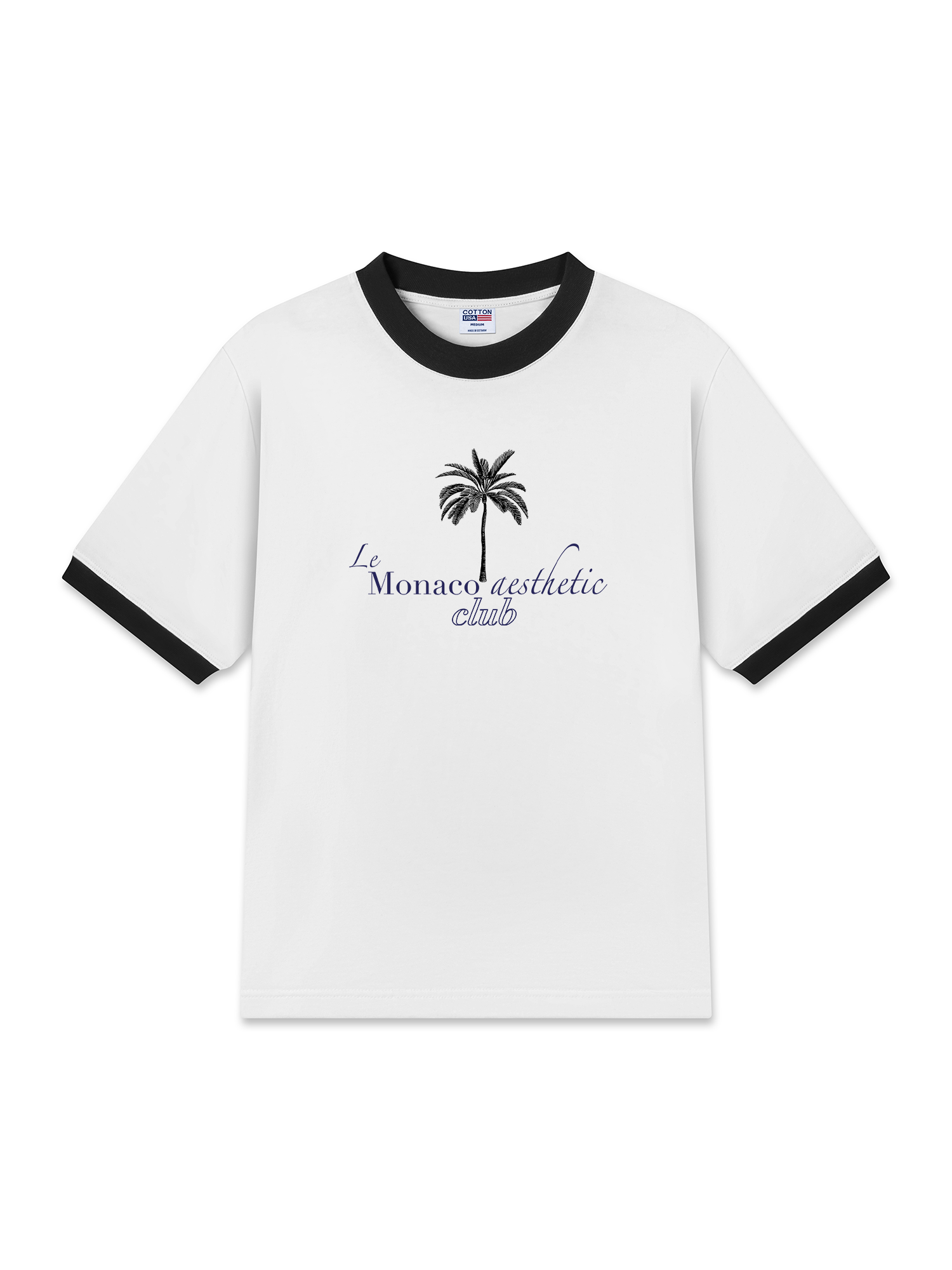 Áo Thun Ringer Relaxed Fit City Le Monaco Aesthetic