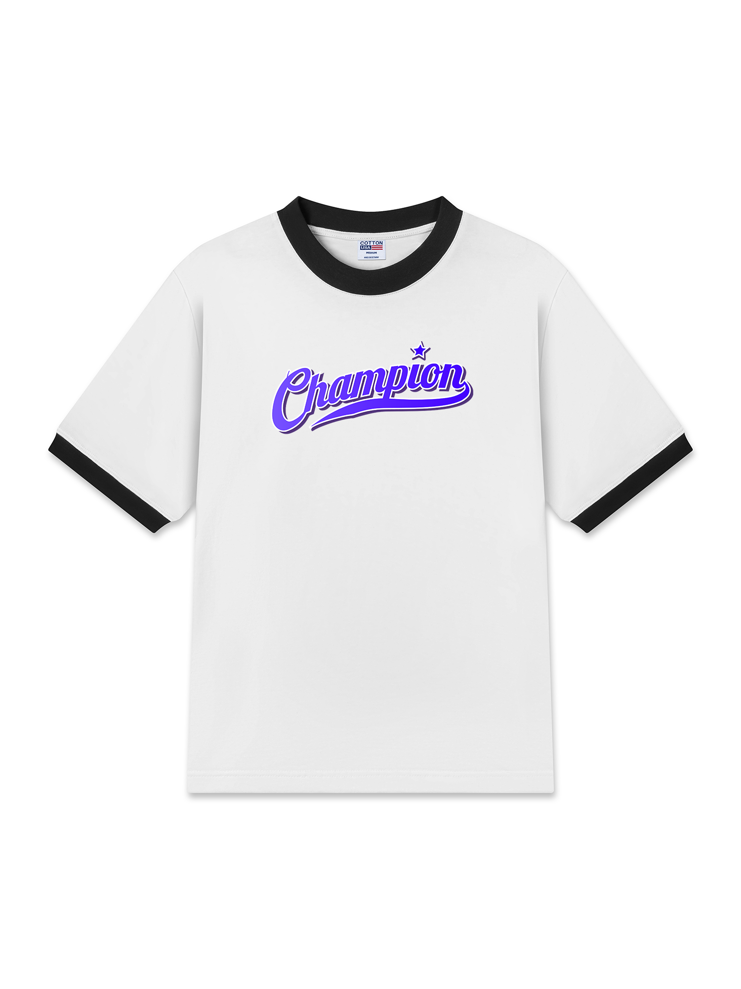 Áo Thun Ringer Relaxed Fit Champions Retro Star