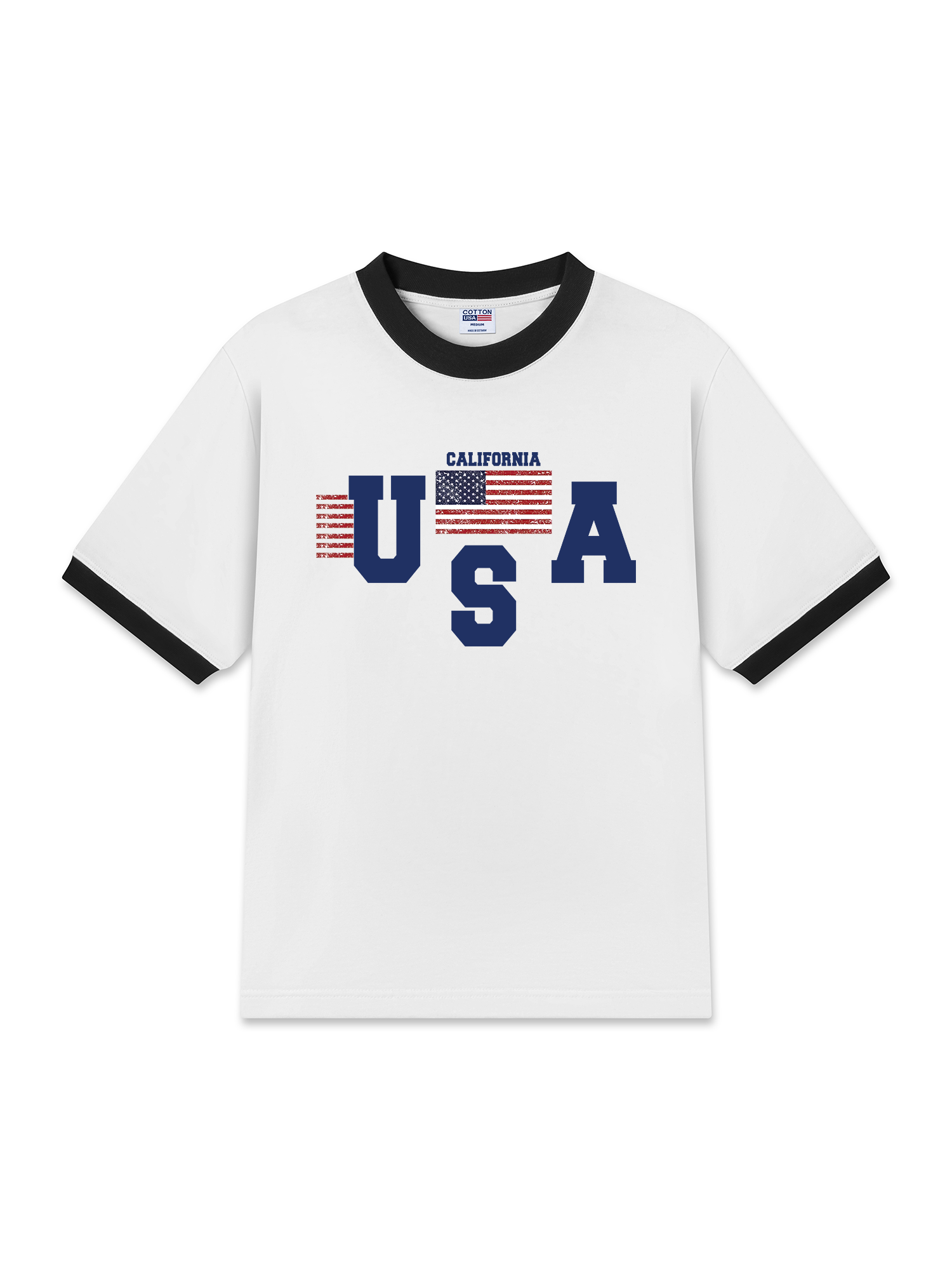 Áo Thun Ringer Relaxed Fit USA California