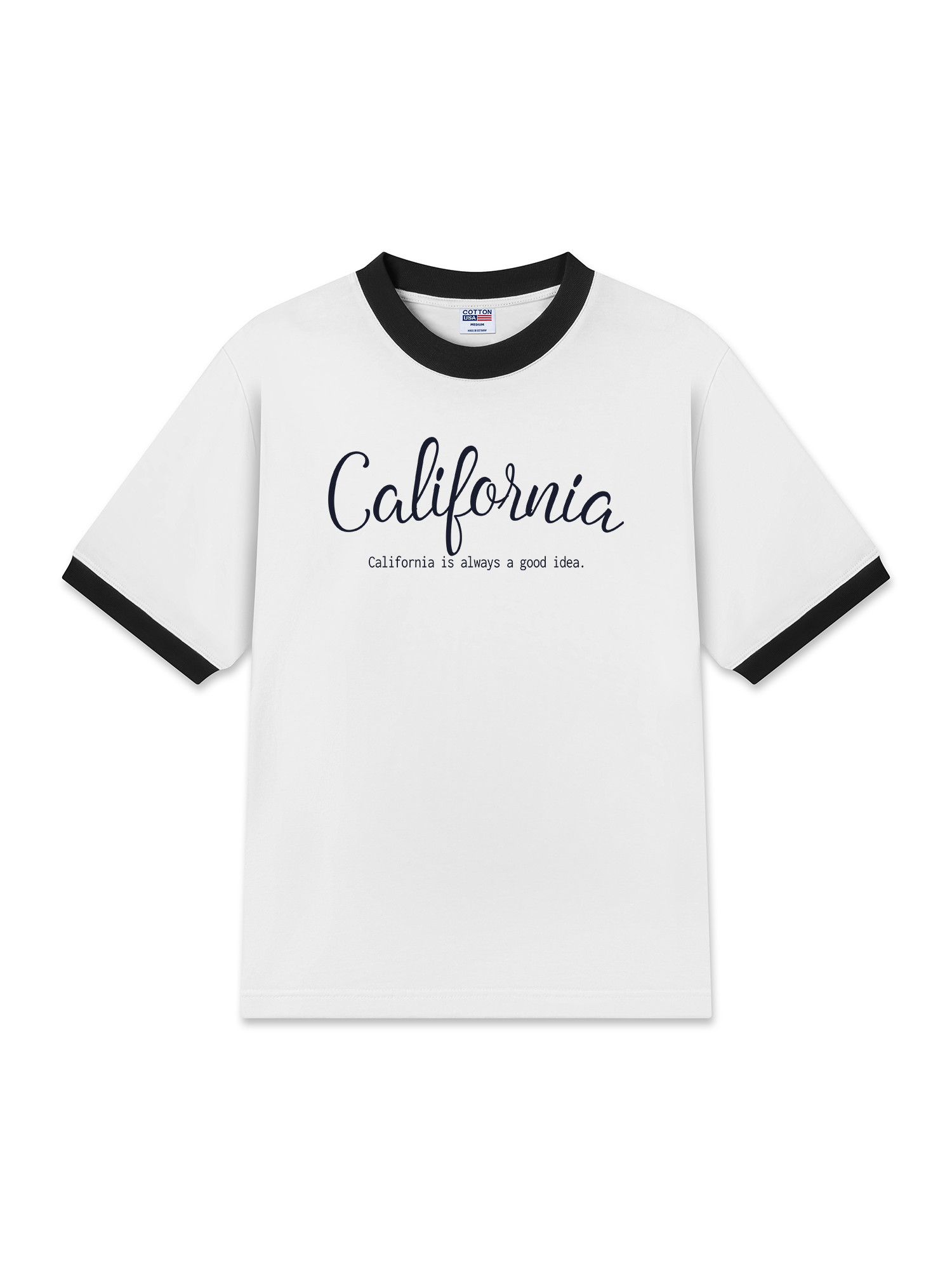 Áo Thun Ringer Relaxed Fit City Calofornia