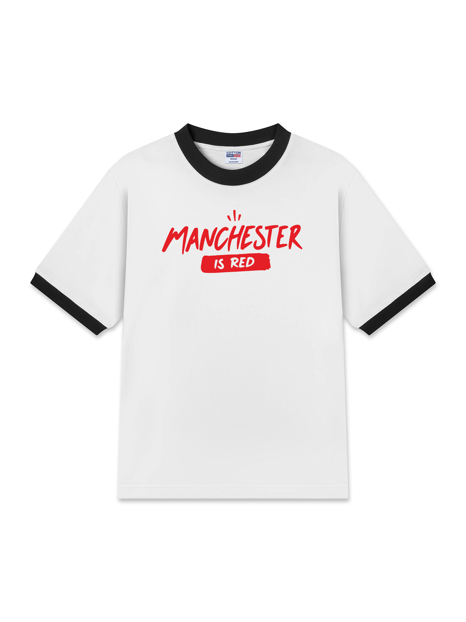 Áo Thun Ringer Relaxed Fit Manchester Is Red