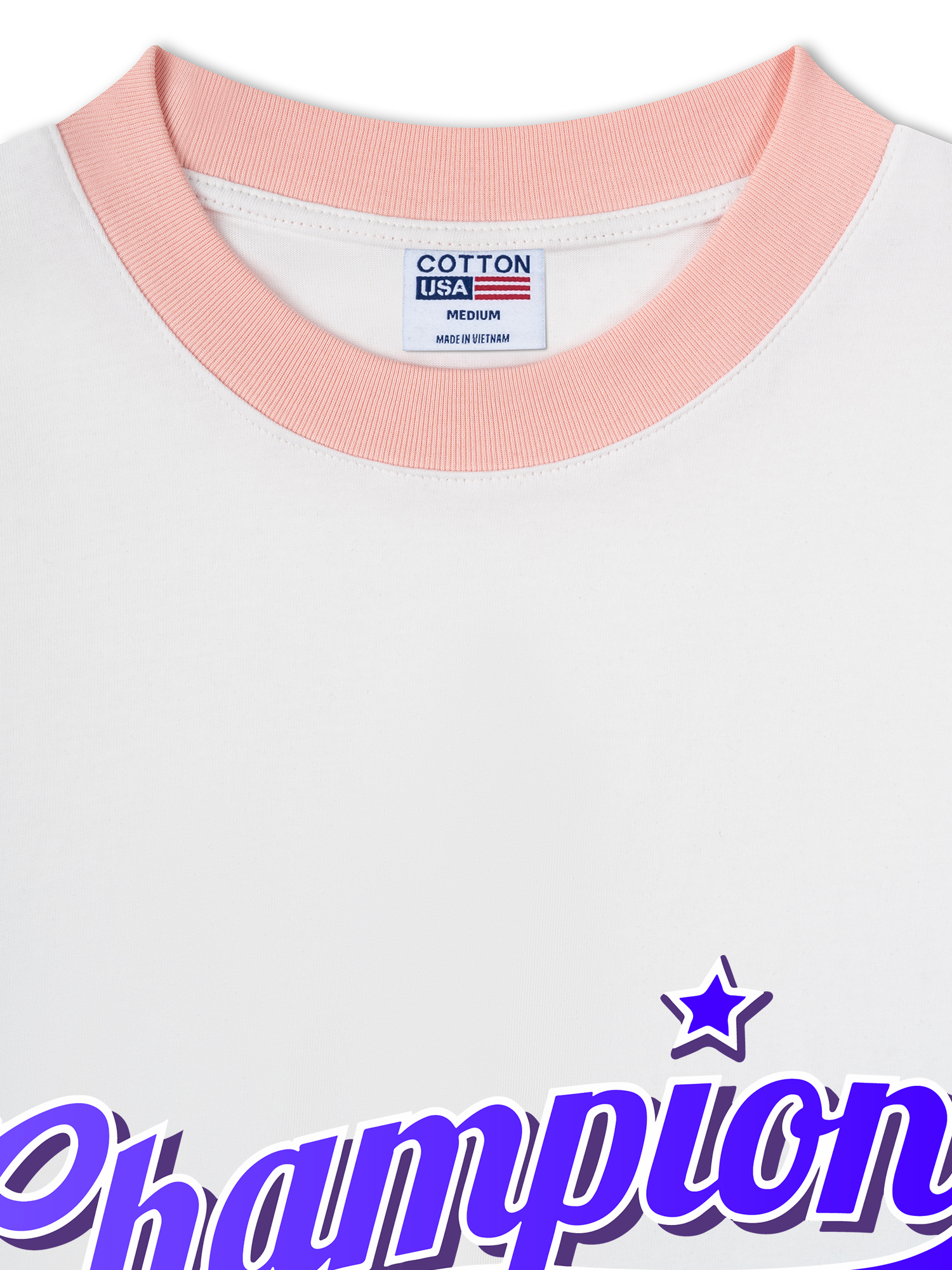 Áo Thun Ringer Relaxed Fit Champions Retro Star